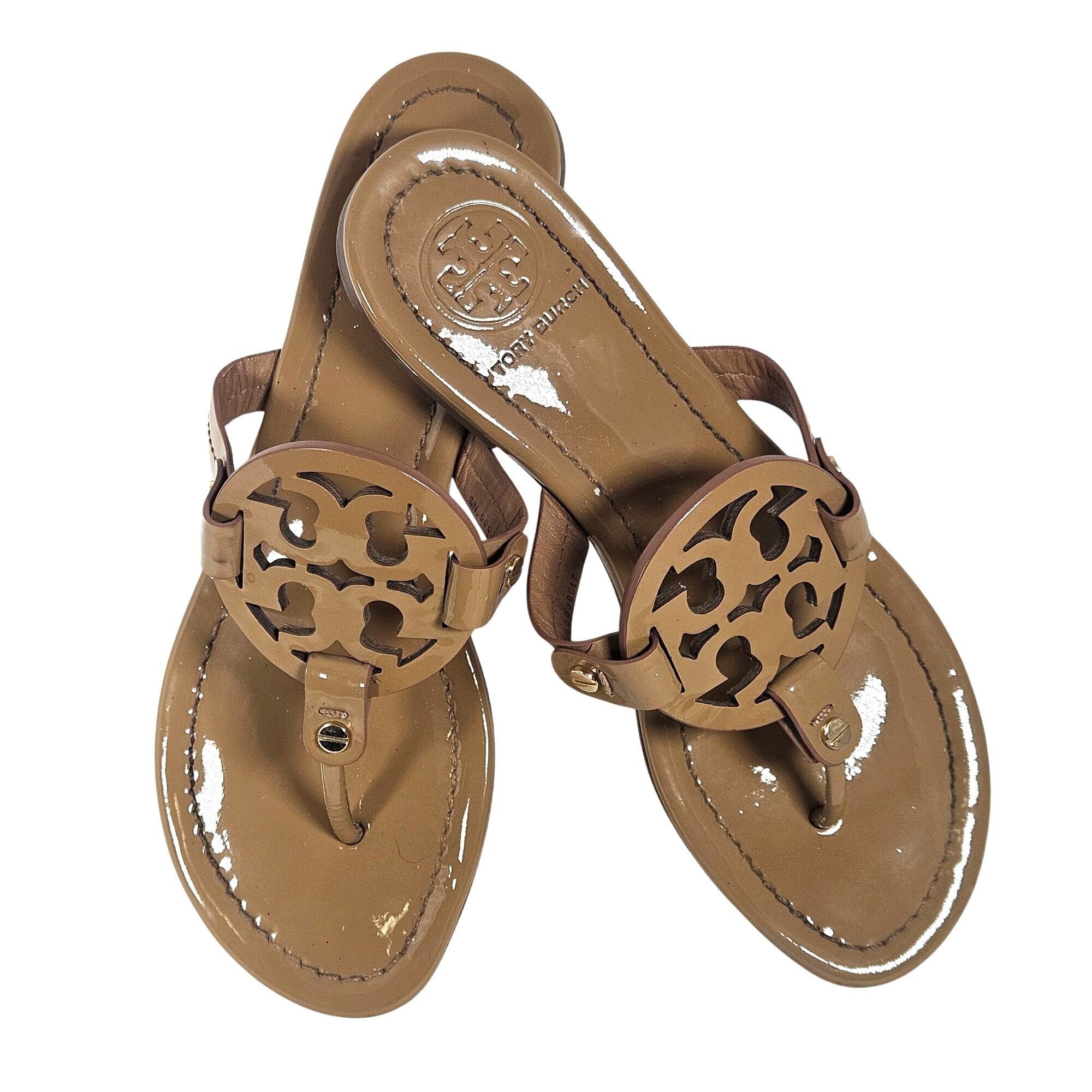Tory Burch Tory Burch Women Miller Patent Leather Sandal 7.5 Best Selle Size US 7.5 / IT 37.5 - 3 Thumbnail