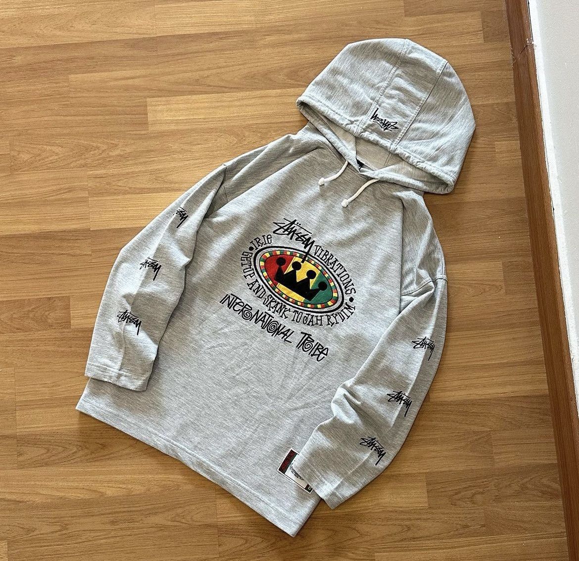 トップス 80s OLD STUSSY OVAL RASTA SWEAT HOODIE 80s OLD STUSSY OVAL RASTA SWEAT HOODIE