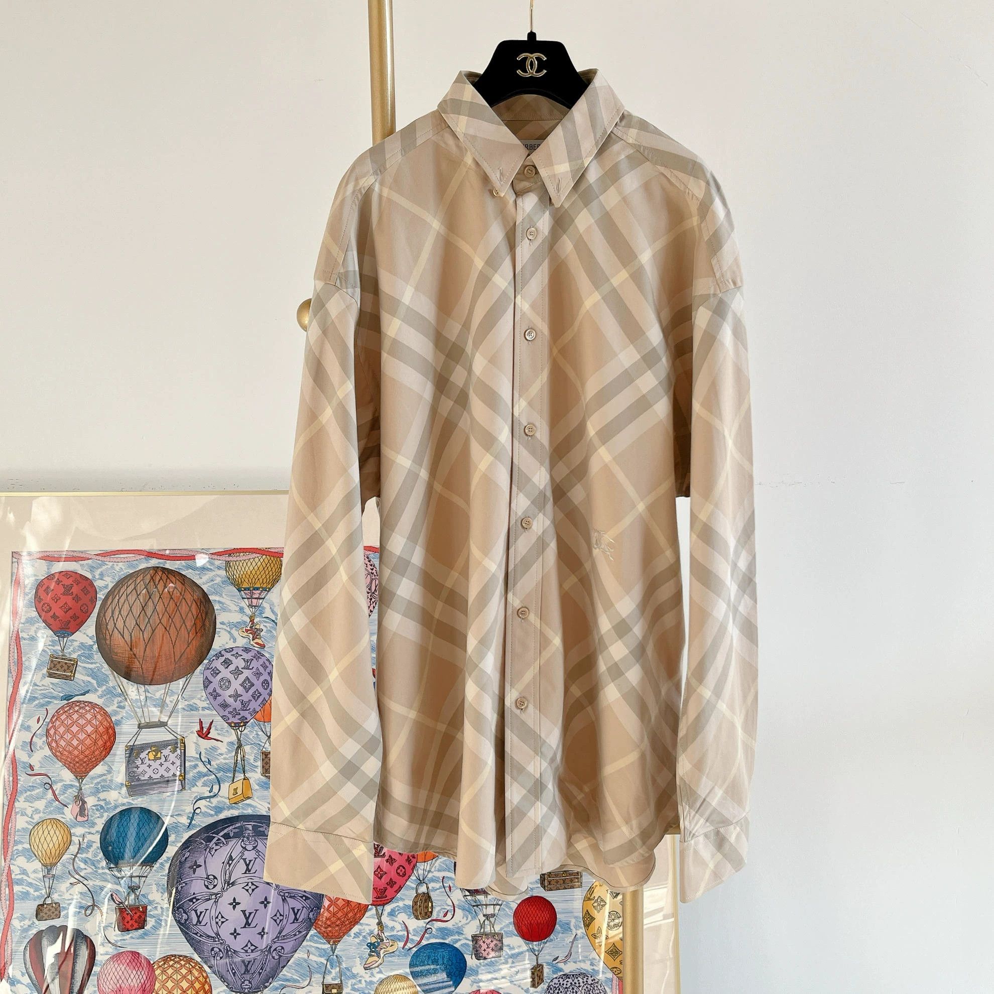 Burberry Burberry Check long-sleeve shirt L/G Size L / US 10 / IT 46 - 1 Thumbnail