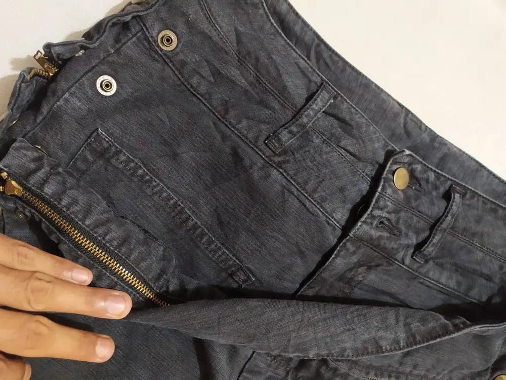 Japanese Brand Jelly Garcia Japan Heavy Layered Design Pants Size US 29 - 4 Thumbnail