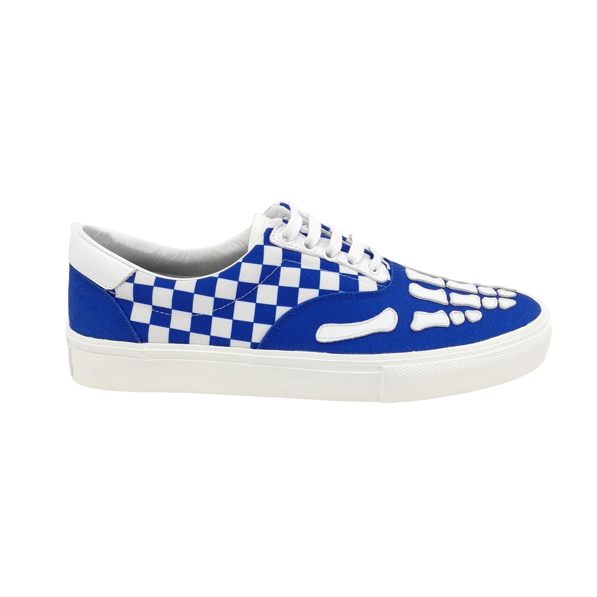 Amiri Amiri Checkerboard Skel Low Sneakers 41 Size US 8 / EU 41 - 1 Thumbnail