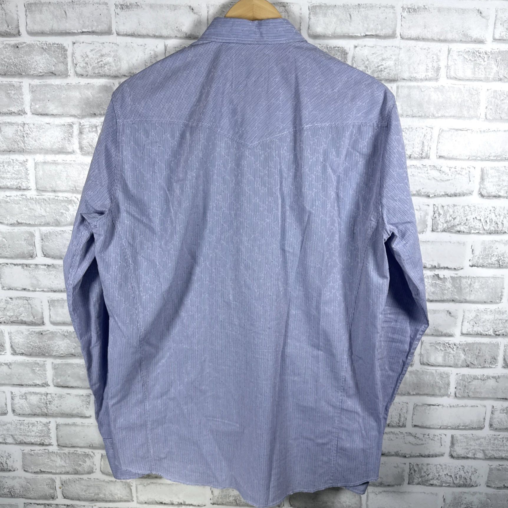 Vintage Boss Orange Blue Snap Button Shirt Mens Size M Size US M / EU 48-50 / 2 - 4 Thumbnail