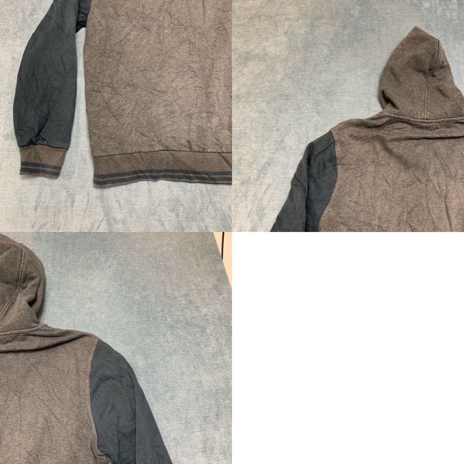 Puma Puma Mens Varsity Jacket Gray Hooded Fleece Lined Snap Front Sport Lifestyle M Jacket Size US M / EU 48-50 / 2 - 9 Thumbnail