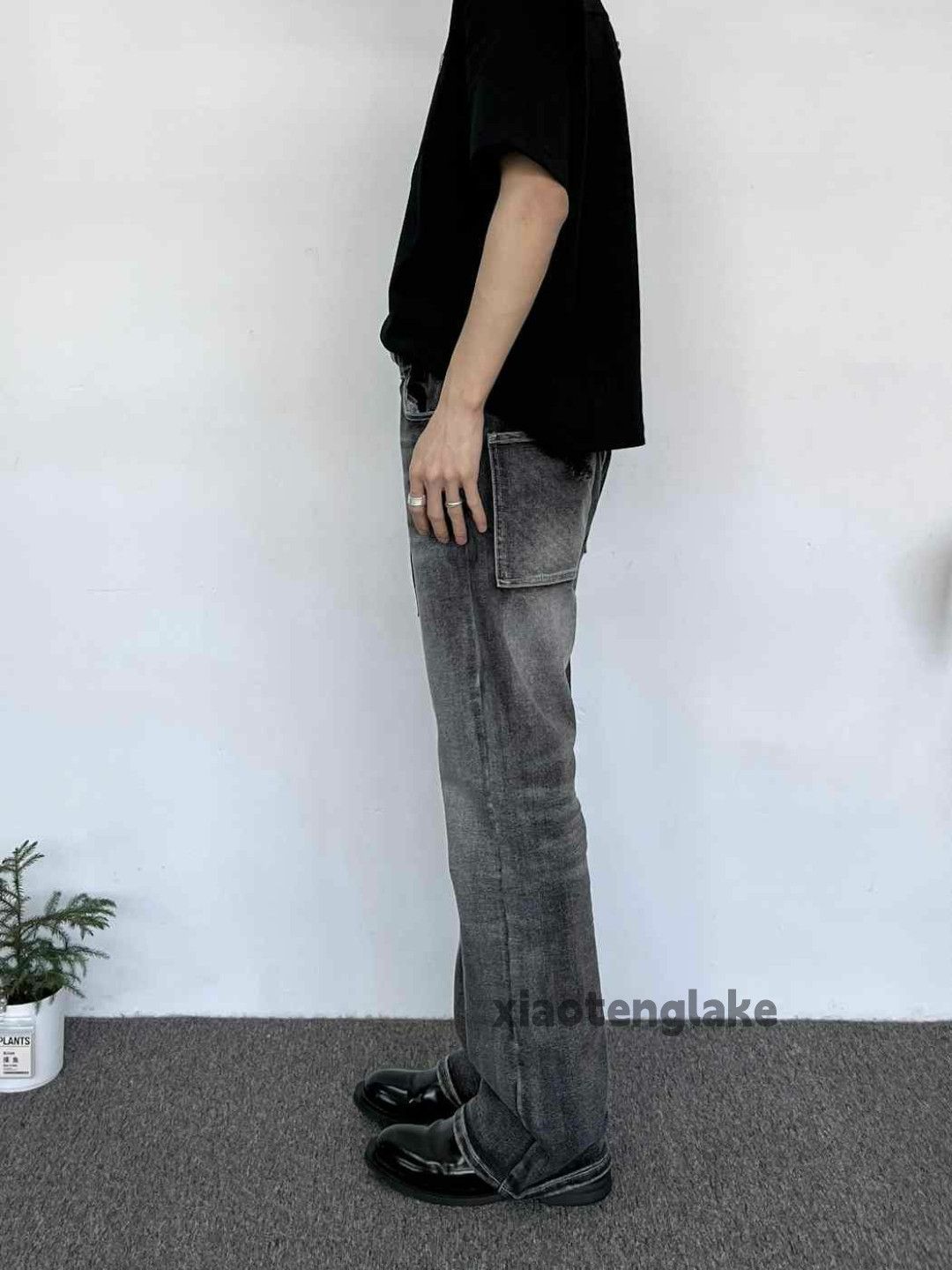 Jean × Vintage washed faded cleanfit yuppie bootcut punk jeans Size US 30 / EU 46 - 3 Thumbnail