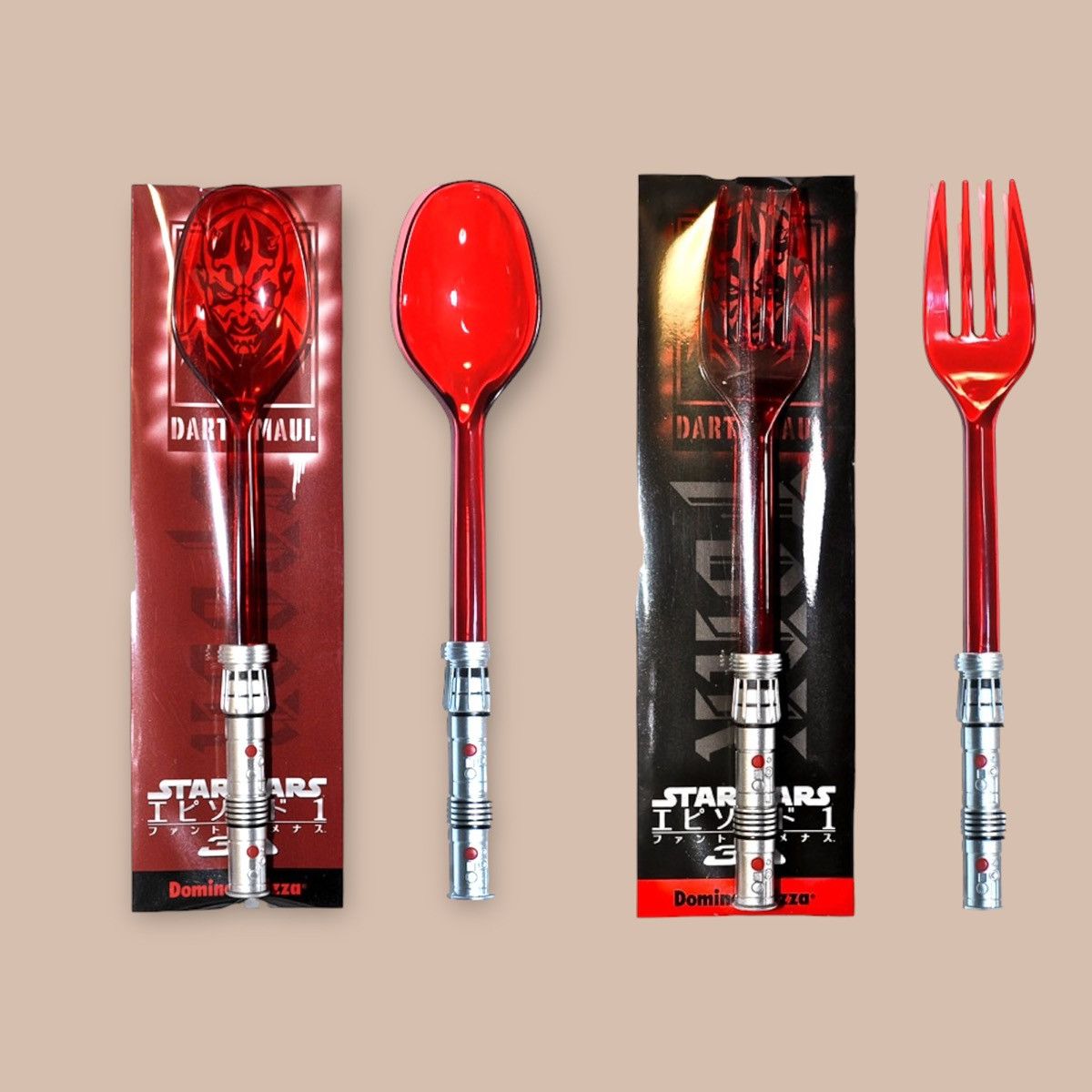 Star Wars Star Wars : Lightsaber Fork and Spoon Set "Darth Maul" Size ONE SIZE - 2 Thumbnail