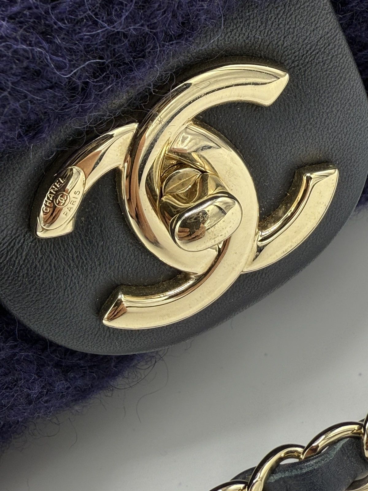 Chanel RARE XXL Chanel Knit Purple - luggage Flap bag Size ONE SIZE - 11 Thumbnail