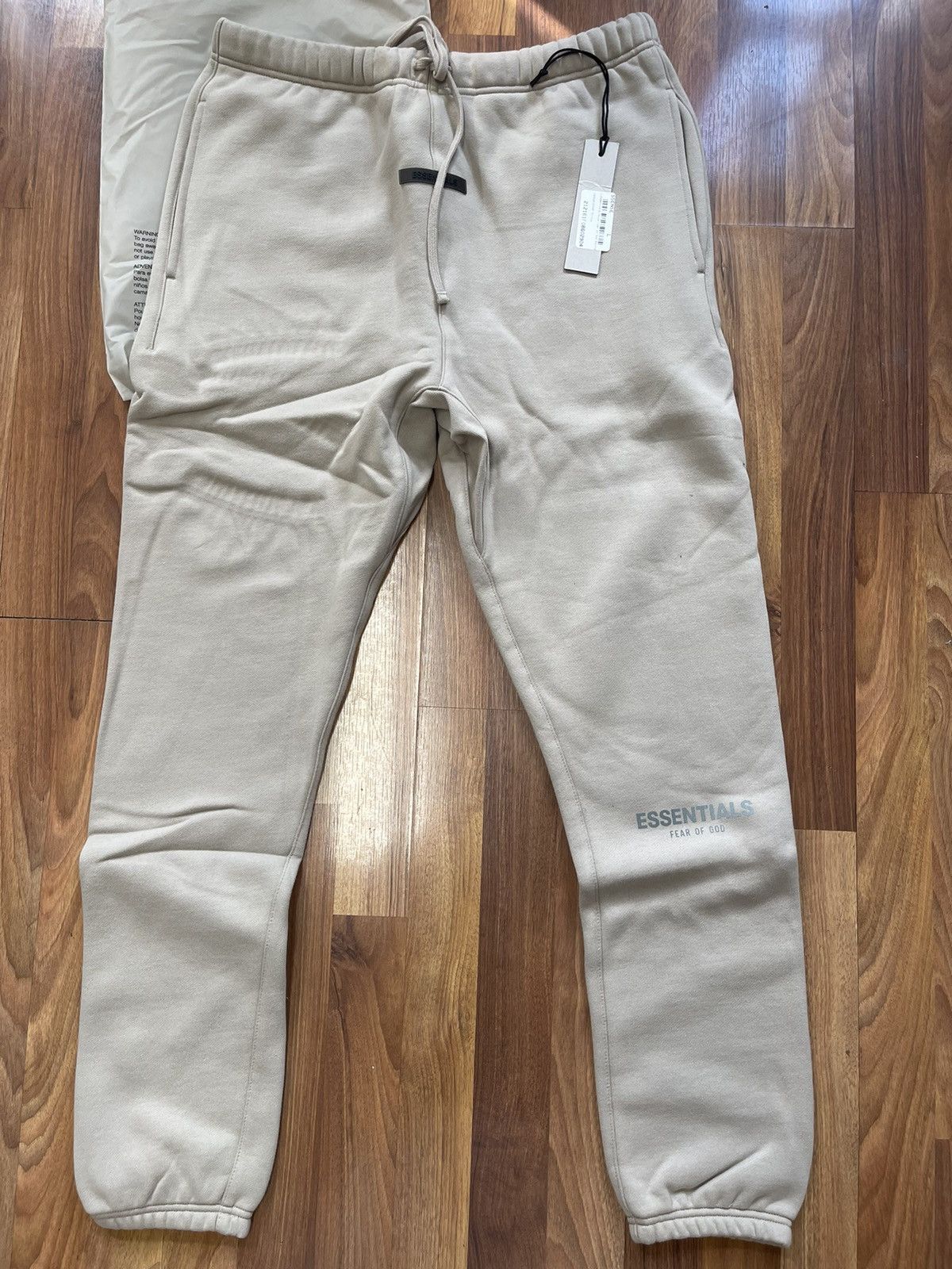 image of Fear Of God Essentials Size Large Sweatpants Tan, Men's