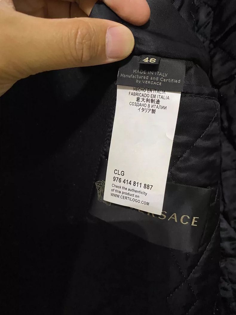 Versace Versace Leather jacket and wool combined with a biker jack Size US M / EU 48-50 / 2 - 6 Thumbnail