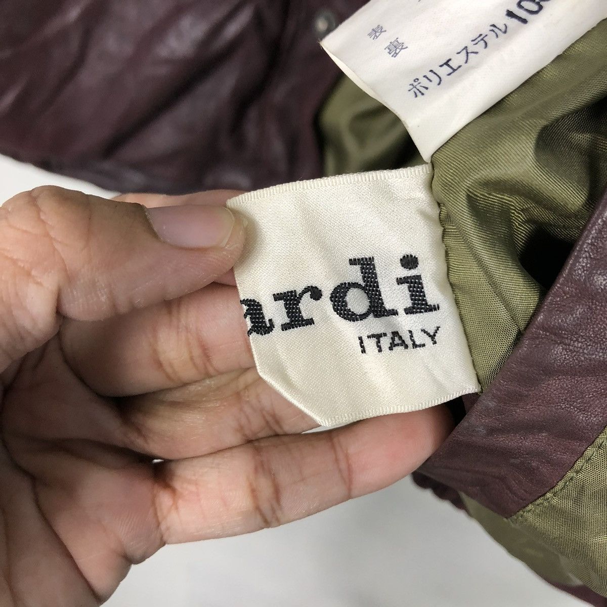 Japanese Brand 🔥VINTAGE BIKER LEATHER JACKET REVERSIBLE FOCARDI ITALY Size US M / EU 48-50 / 2 - 25 Thumbnail