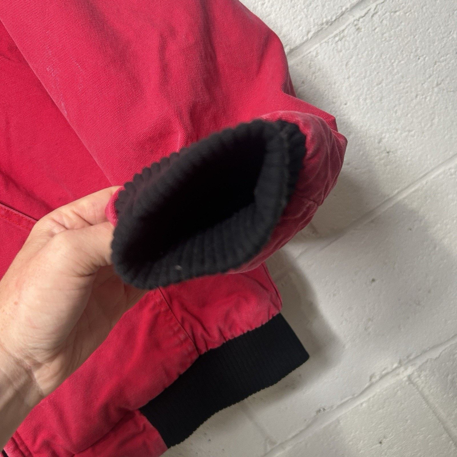 Vintage Vintage Polar King Quilted Canvas Hooded Jacket “Red Black” Size US L / EU 52-54 / 3 - 6 Thumbnail