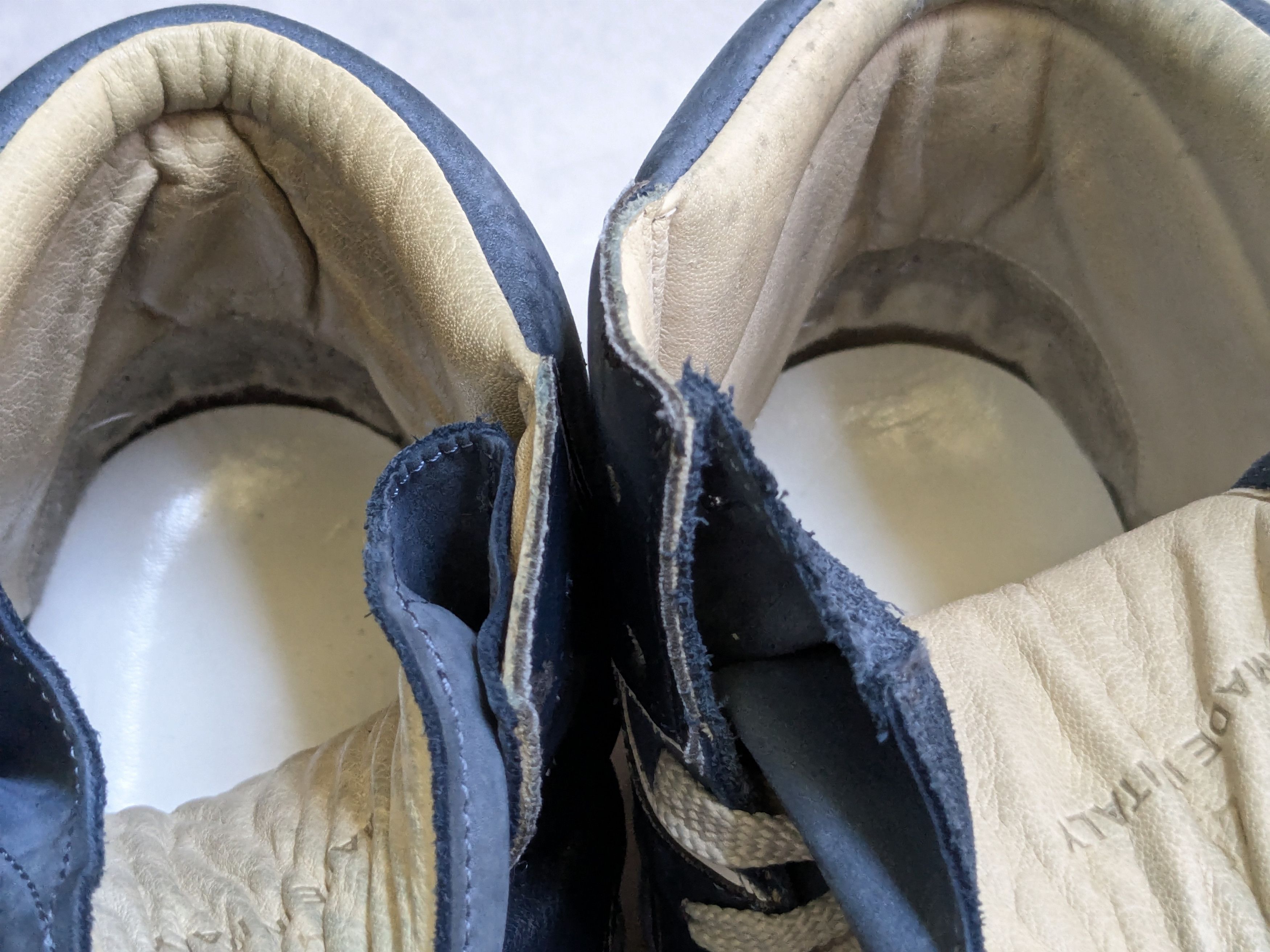 Maison Margiela Maison Margiela High Top Sneakers Blue 12 45 Leather Gum Size US 12 / EU 45 - 10 Thumbnail