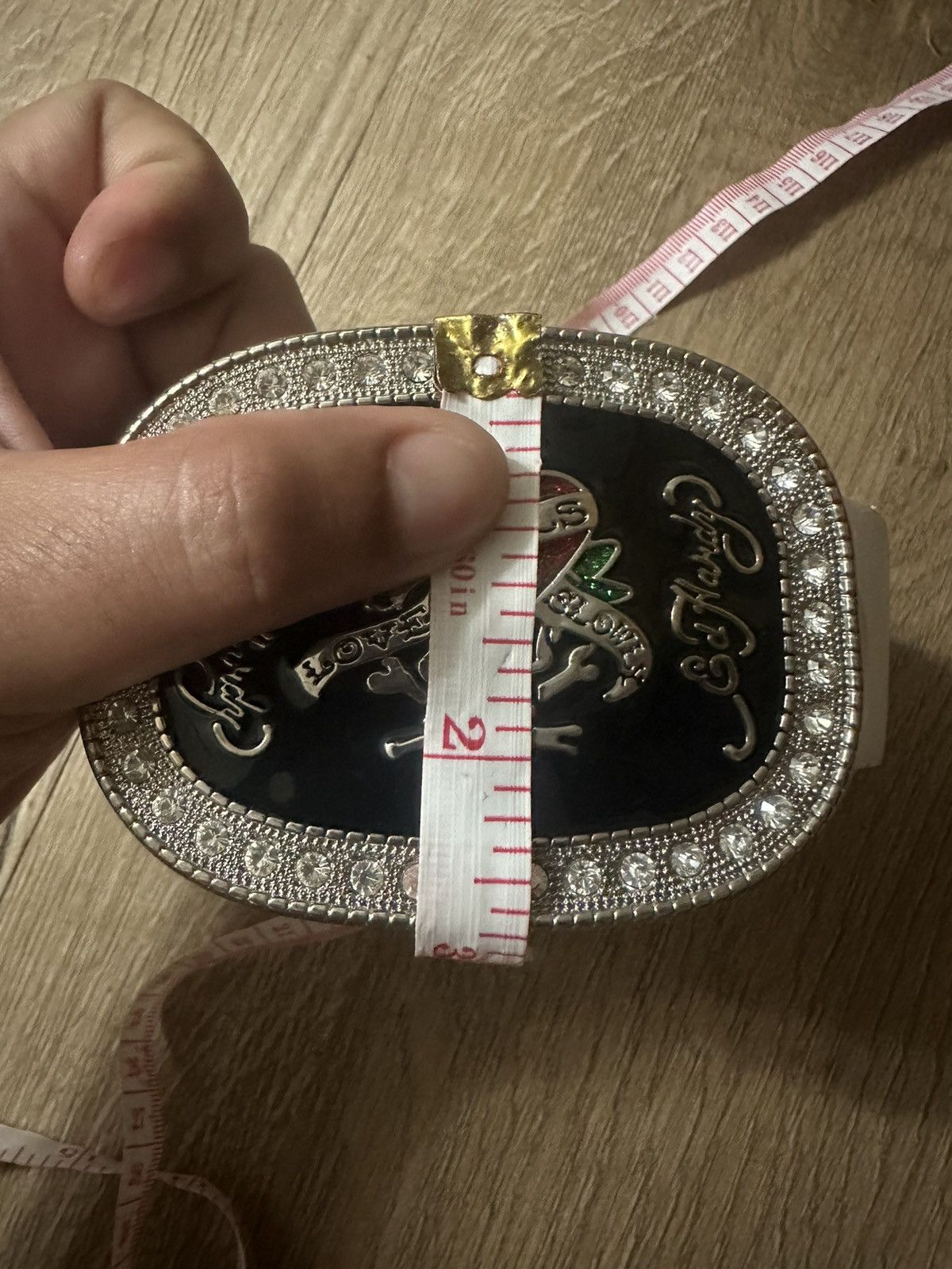 Ed Hardy 💀Ed Hardy Rhinestone Skulls Love Belts Size ONE SIZE - 6 Thumbnail