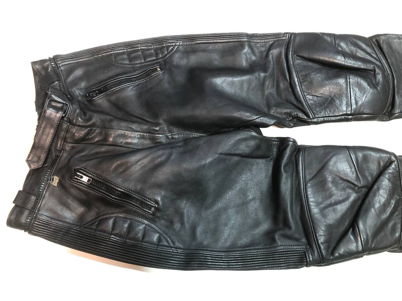 Vintage Louis Motor Racing Moto Leather Pants Vintage Size US 29 - 3 Thumbnail