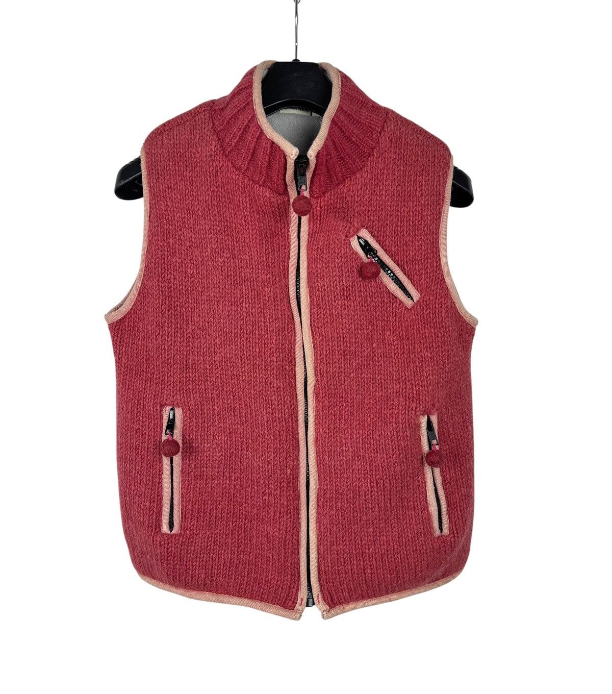 Other Pachamama Hand Knit Gilet Zip Vest Wool size S made in Nepal Size S / US 4 / IT 40 - 10 Thumbnail