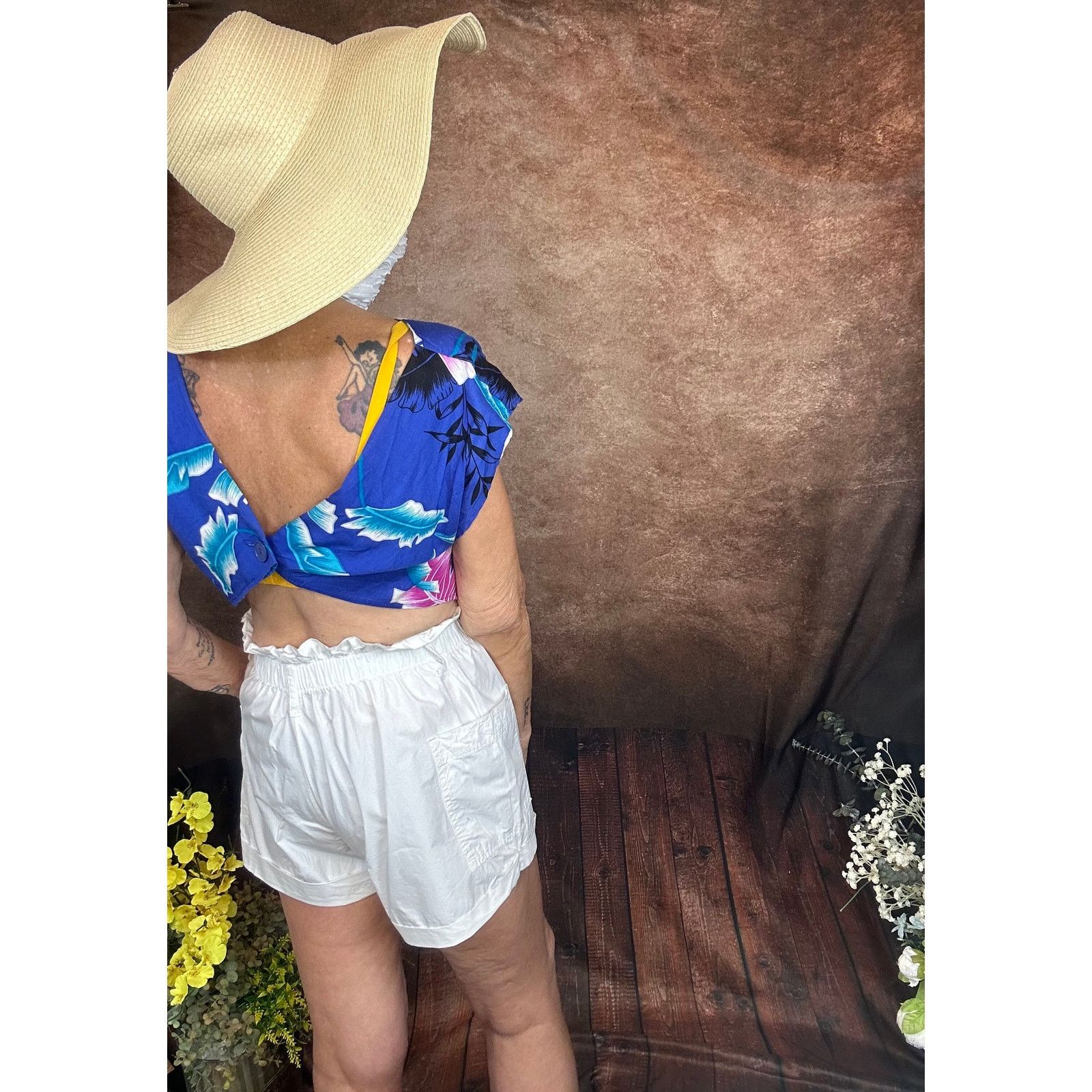 Urban Outfitters Paper Bag Waist Hip Pockets Urban Outfitters Shorts White S Size 27" / US 4 / IT 40 - 14 Thumbnail