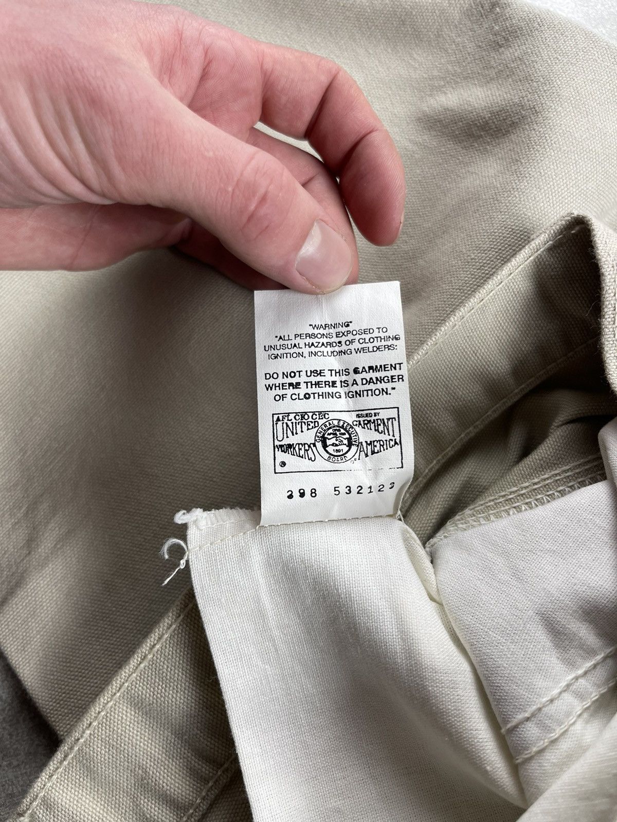 Carhartt Carhartt Vintage United Garment USA Canvas Pants Beige Size US 36 / EU 52 - 9 Thumbnail