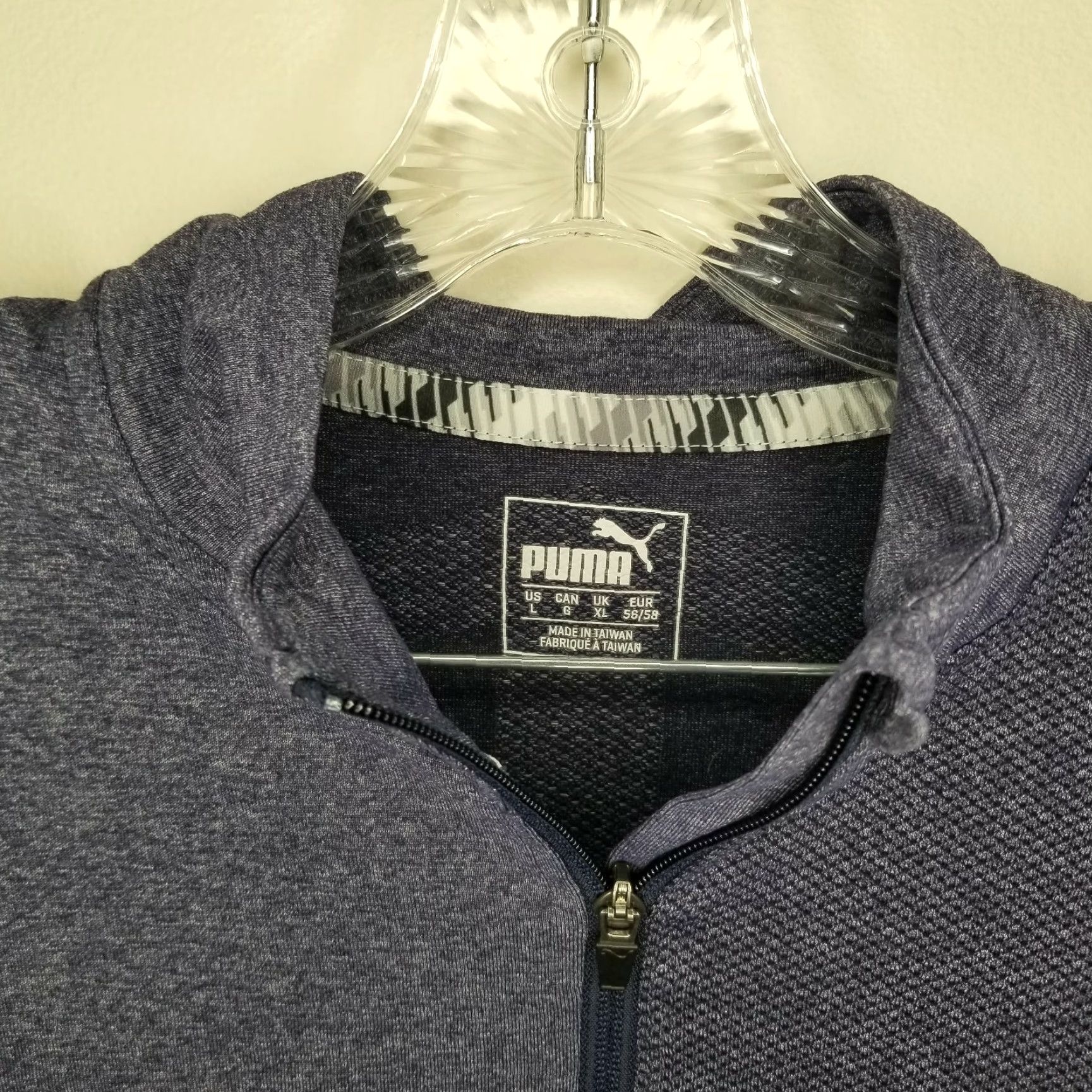 Puma PUMA Women's Purple 1/4 Zip Long Sleeve Activewear Top Size L with Coral Canyon Logo Size L / US 10 / IT 46 - 3 Thumbnail