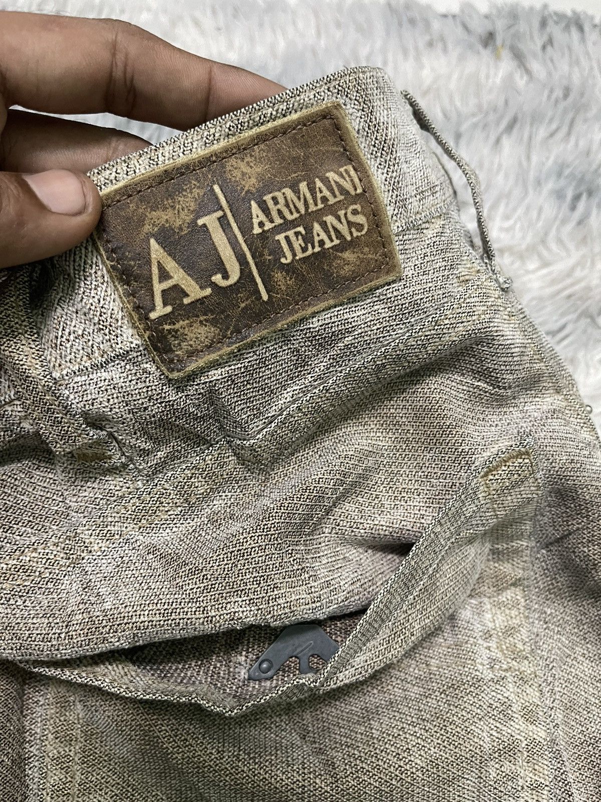 Emporio Armani 90s EMPORIO ARMANI MUD WASH DENIM JEANS RARE DESIGN Size US 34 / EU 50 - 18 Thumbnail