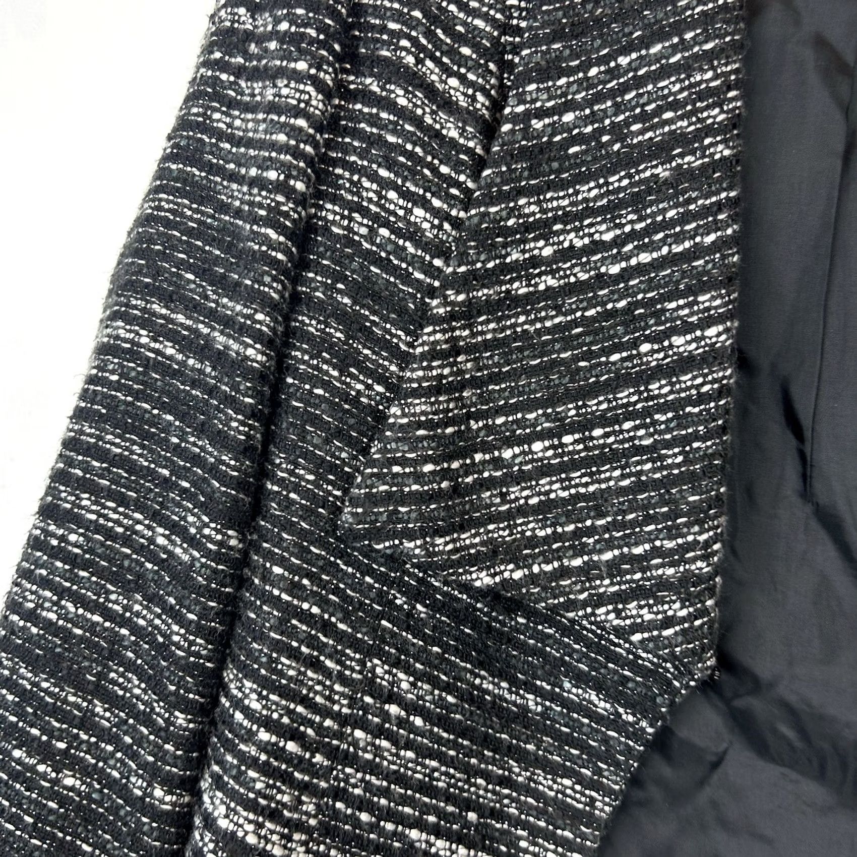 Vintage Chicos Blazer Women Small Open Tweed Black 0 Open Texture Jacket Size S / US 4 / IT 40 - 5 Thumbnail