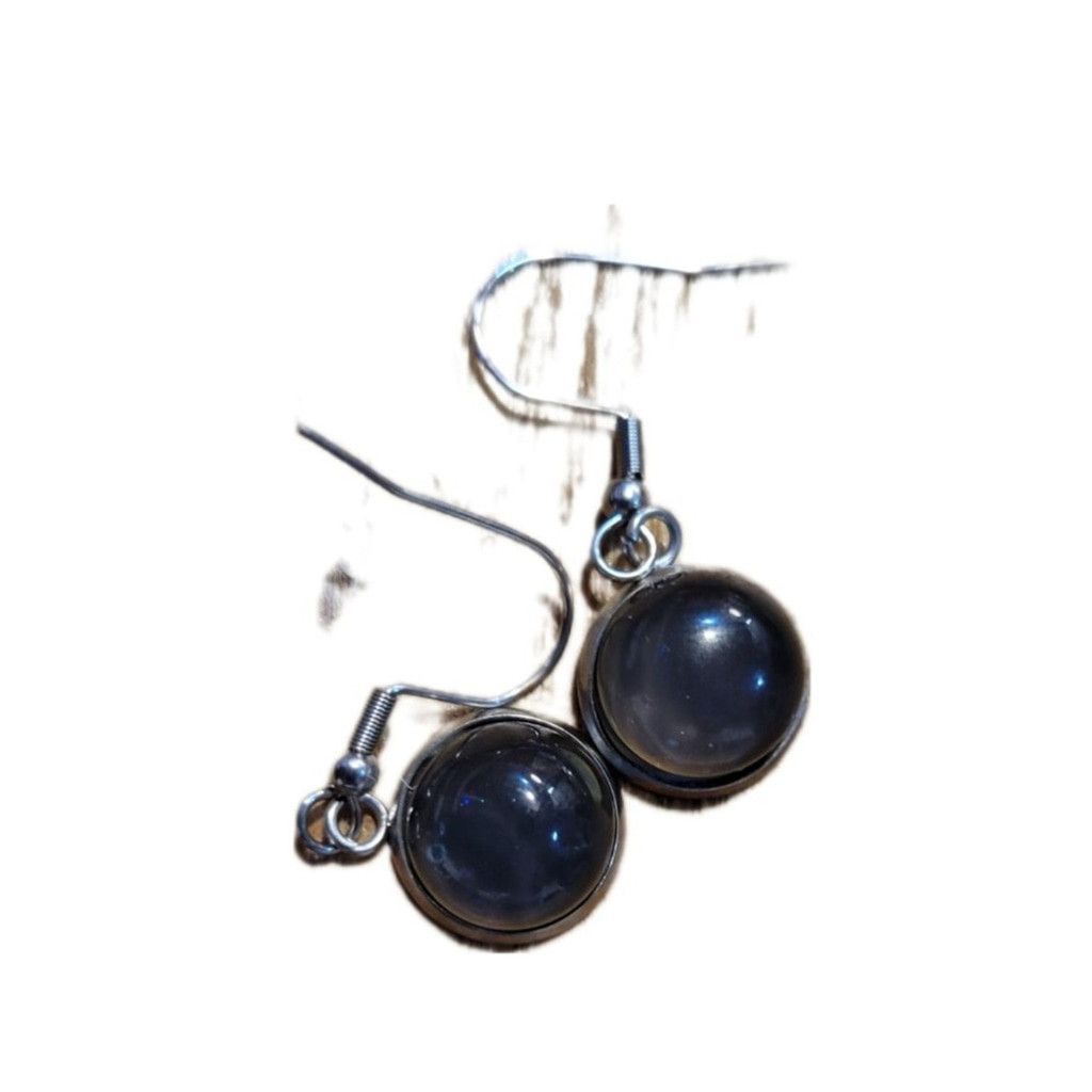Handmade Trending Mood changing cabochon dangle drop earrings Size ONE SIZE - 5 Thumbnail