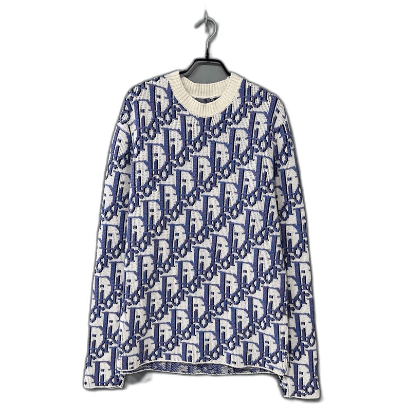 Dior Dior Patterned Knit Sweatshirt Size M / US 6-8 / IT 42-44 - 1 Thumbnail