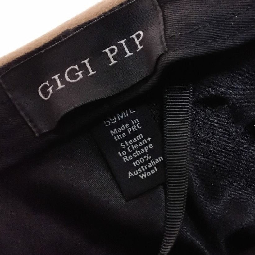 Other Gigi Pip Wide Fedora Hat Women's 59 Beige Australian Wool Size ONE SIZE - 11 Thumbnail