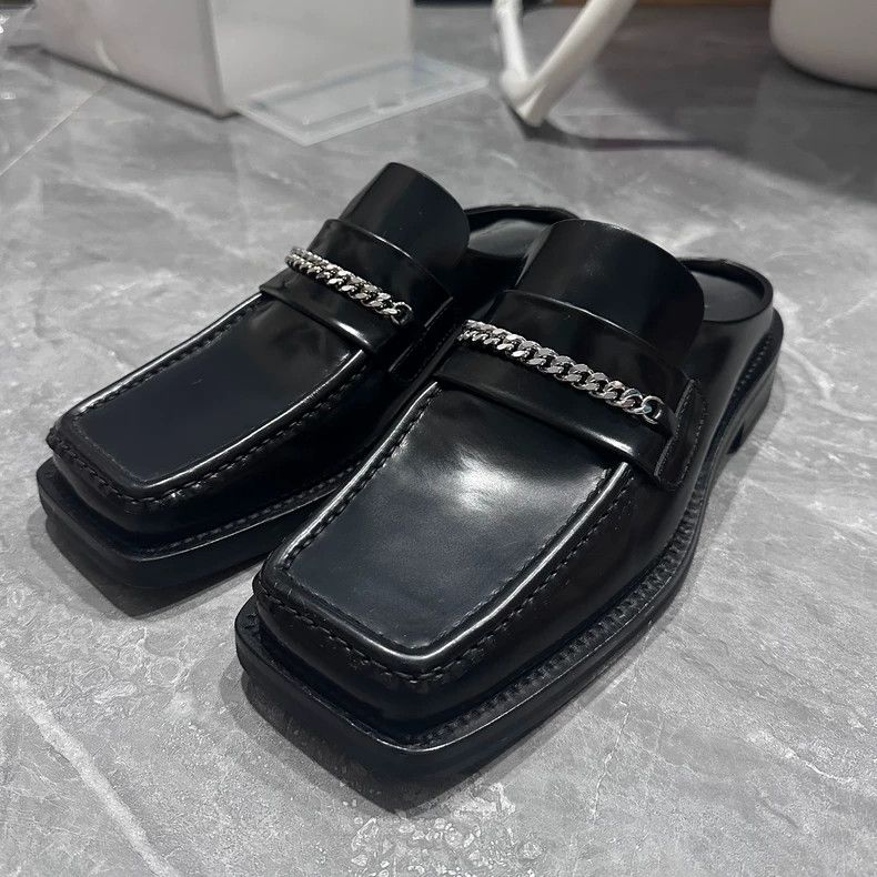 Martine Rose Martine Rose Crocodile Square Toe Loafer | Grailed