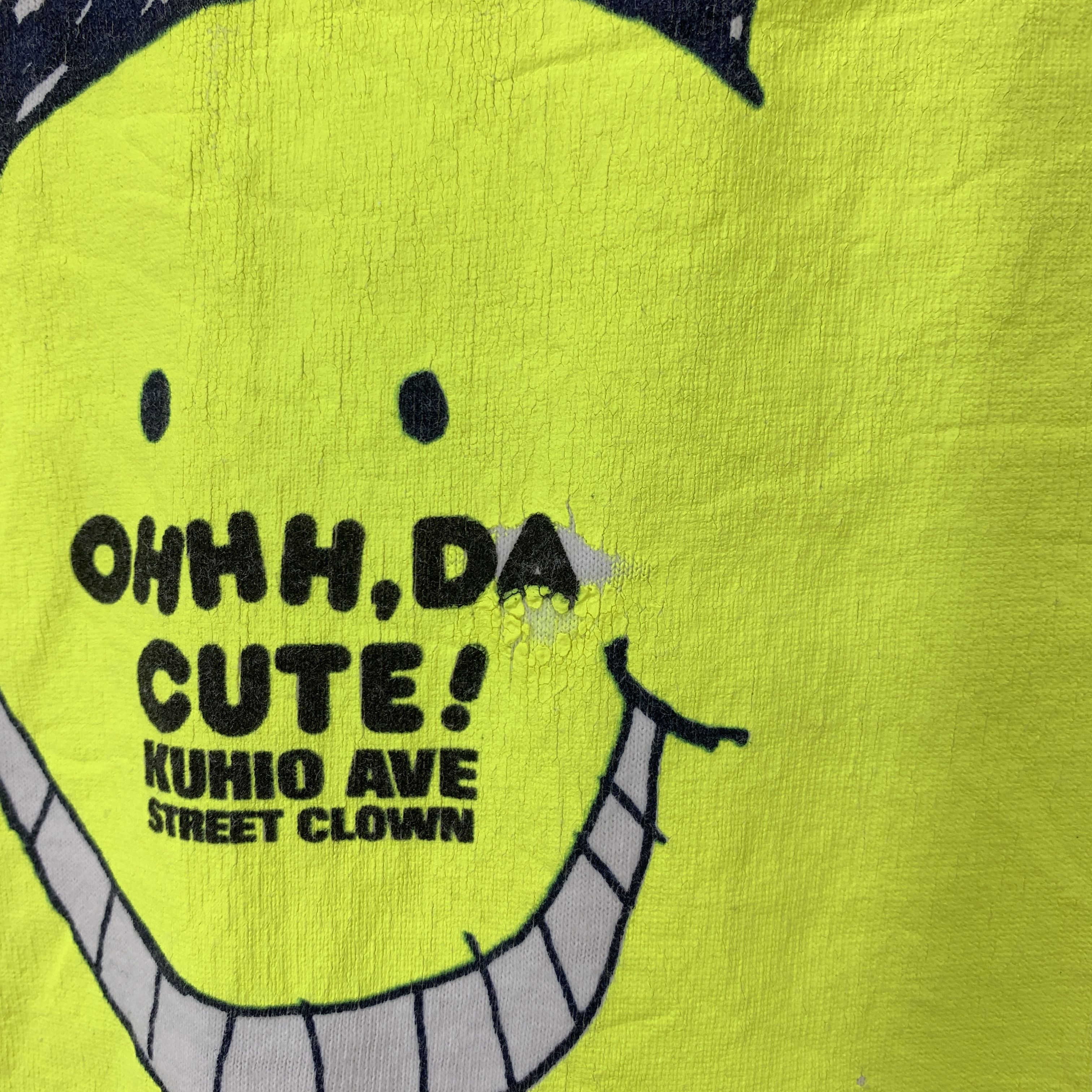 Fruit Of The Loom 90s Vintage HONOLULU STREET CLOWN T Shirt #1795/07 Size US L / EU 52-54 / 3 - 4 Thumbnail