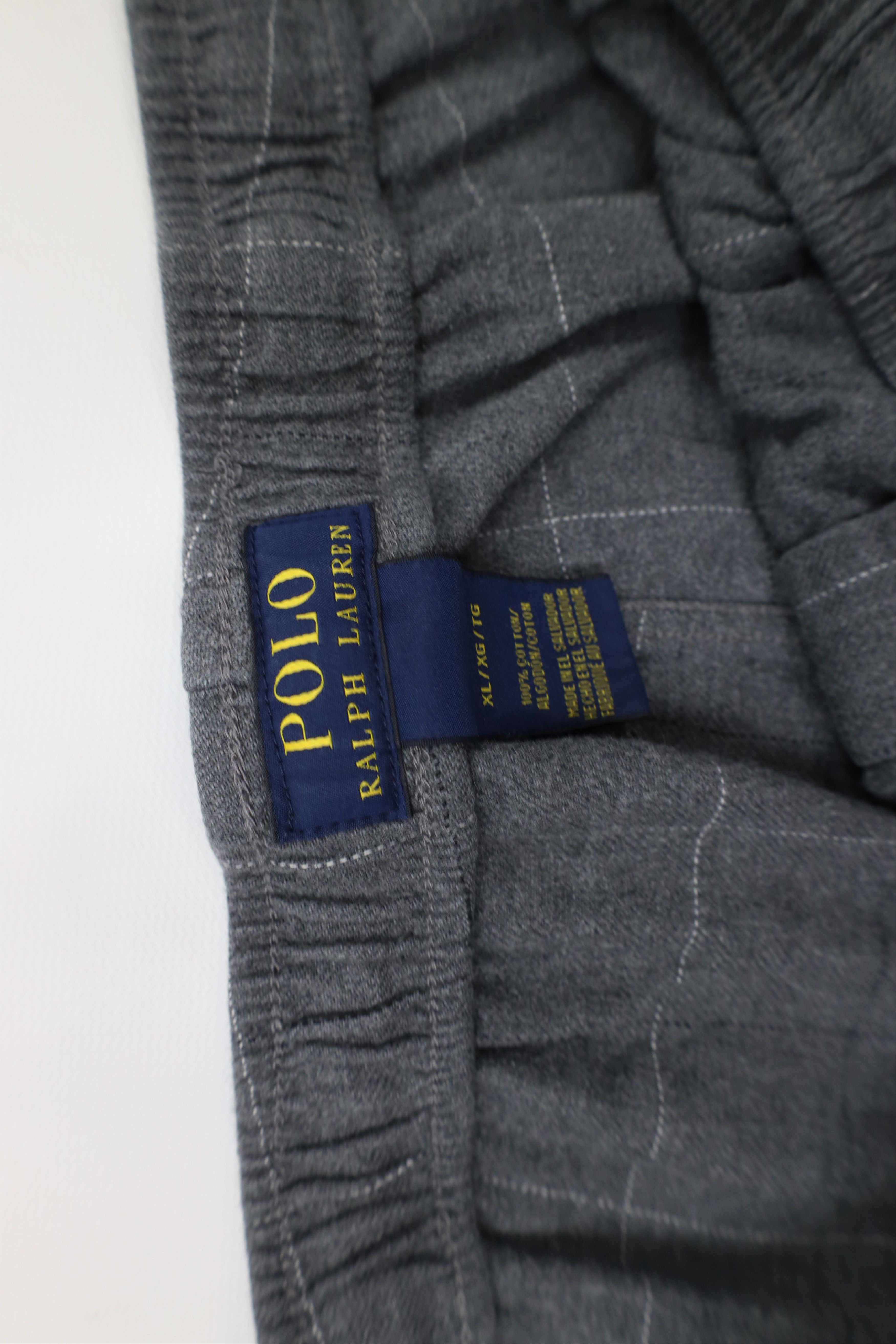 Ralph Lauren × Vintage Vintage Y2K Ralph Lauren Wide Leg Flannel Pajamas Pants Gray Size US 38 / EU 54 - 10 Thumbnail