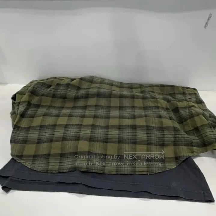 Balenciaga Balenciaga Green Plaid Distressed Long Sleeve Shirt. Size US M / EU 48-50 / 2 - 7 Thumbnail