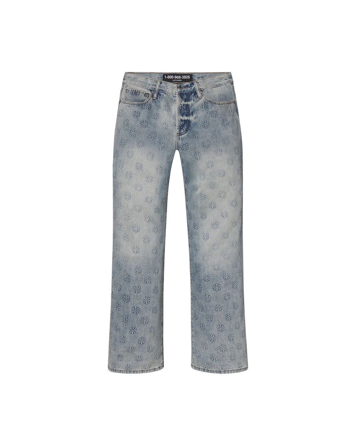LOSTSHDWS LOST SHDWS Embossed Denim Blue Jeans Size US 36 / EU 52 - 1 Preview