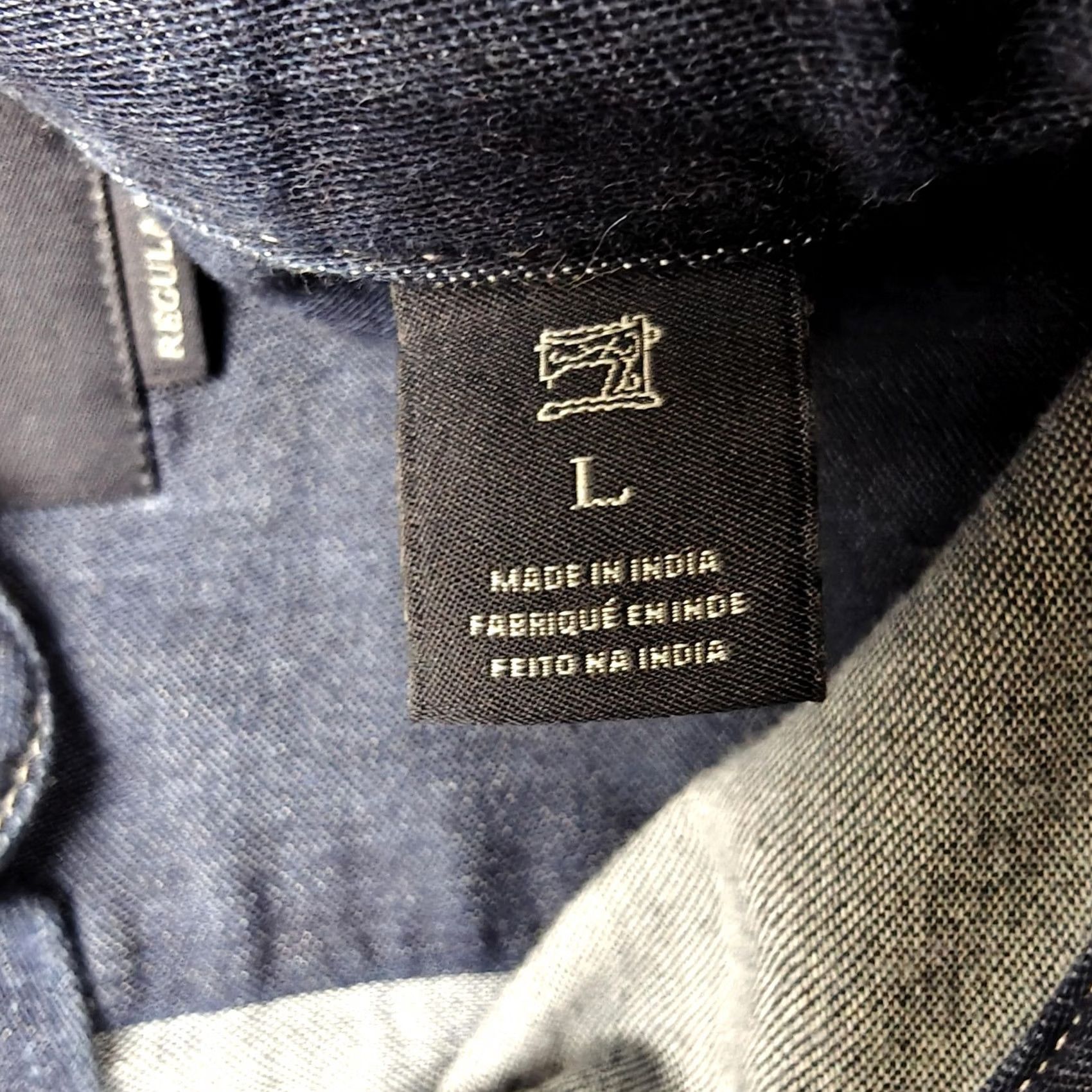 Scotch & Soda Scotch & Soda Shirt Mens Large Blue Denim Long Sleeve Button Up Casual Size US L / EU 52-54 / 3 - 5 Thumbnail