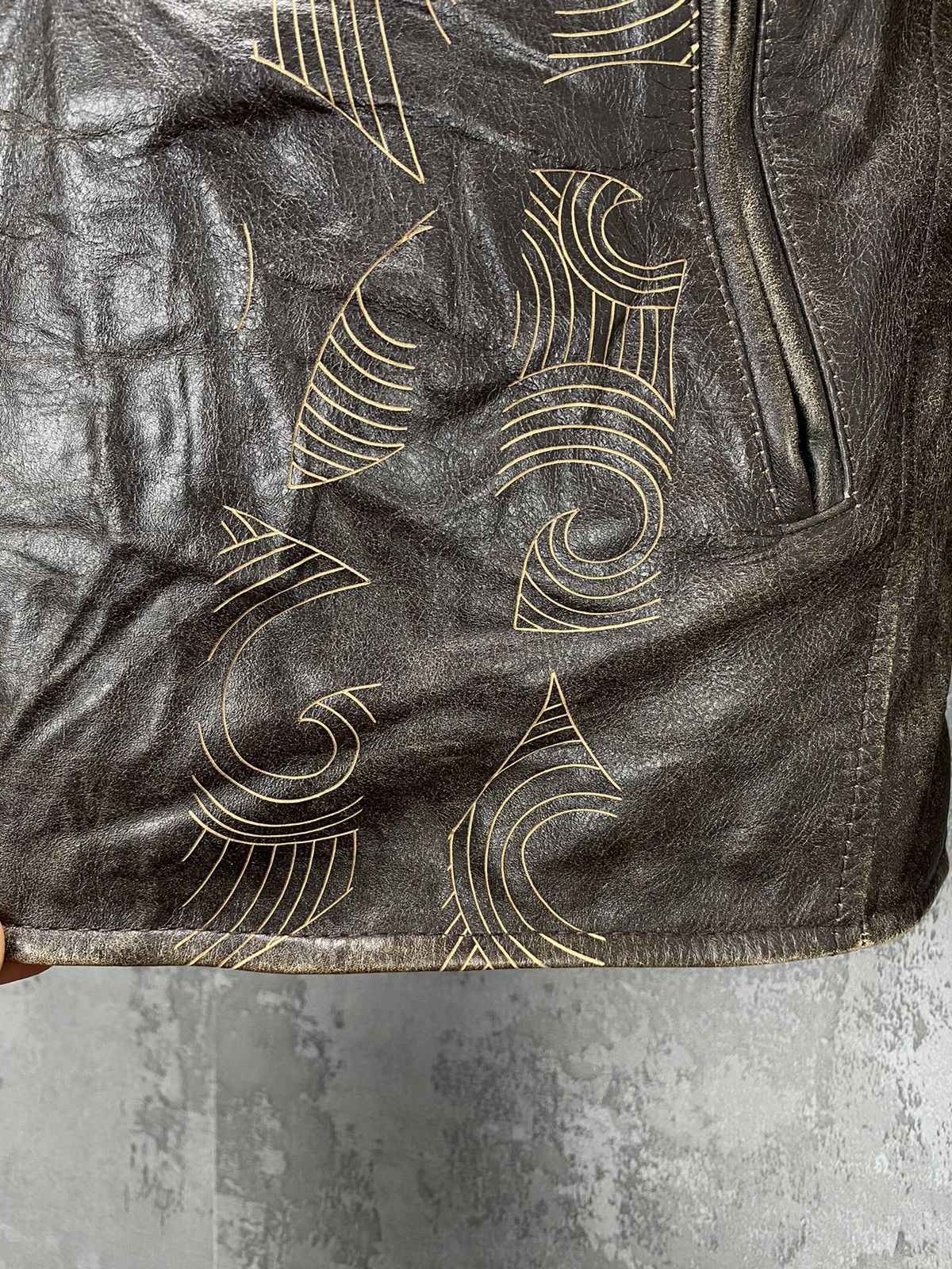 Kenzo Kenzo Homme biker bird Leather Jacket Size US XL / EU 56 / 4 - 4 Thumbnail