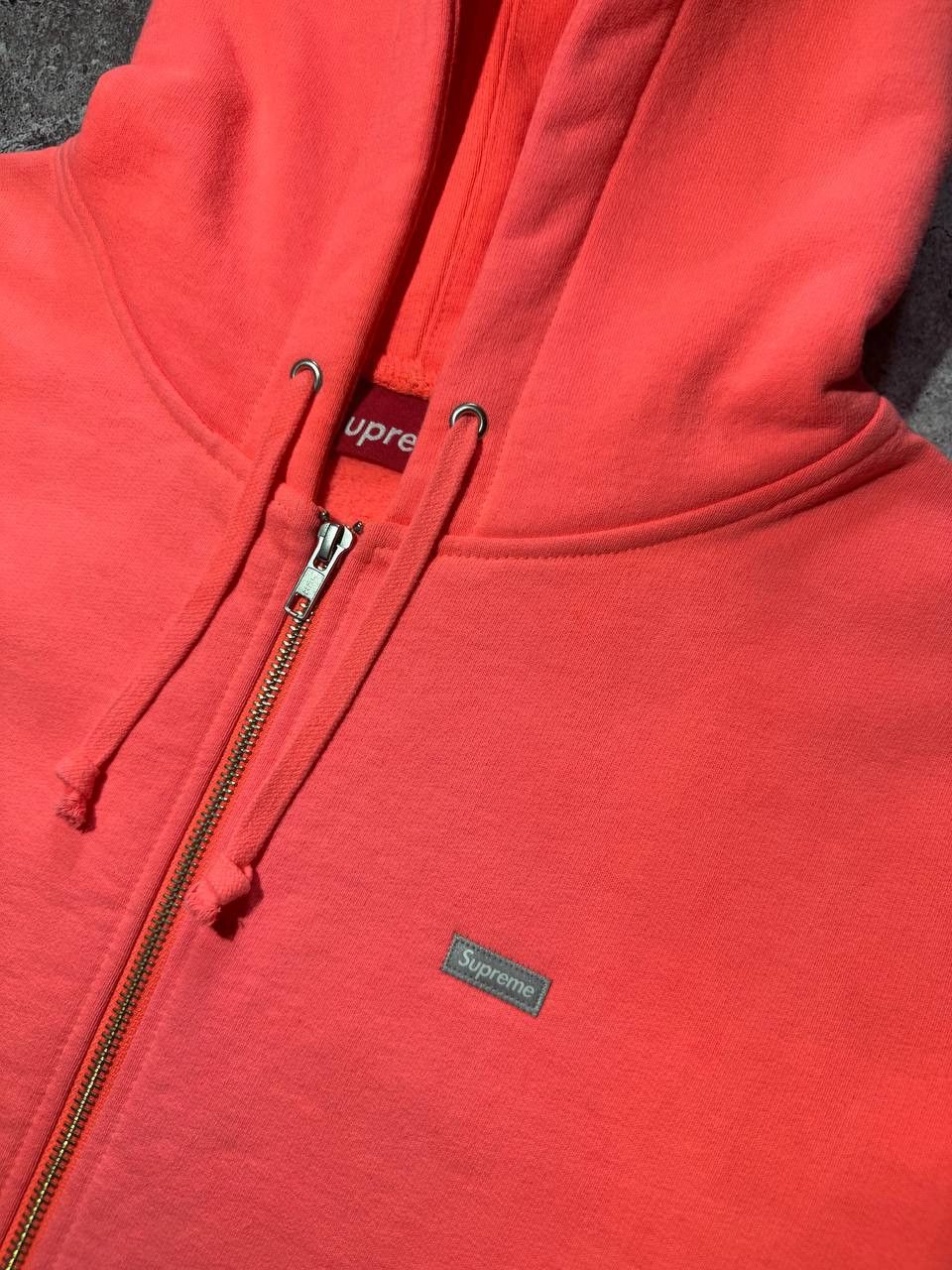 Supreme Supreme Reflective Small Box Logo Pink Zip Up Hoodie Cotton Size US M / EU 48-50 / 2 - 5 Thumbnail