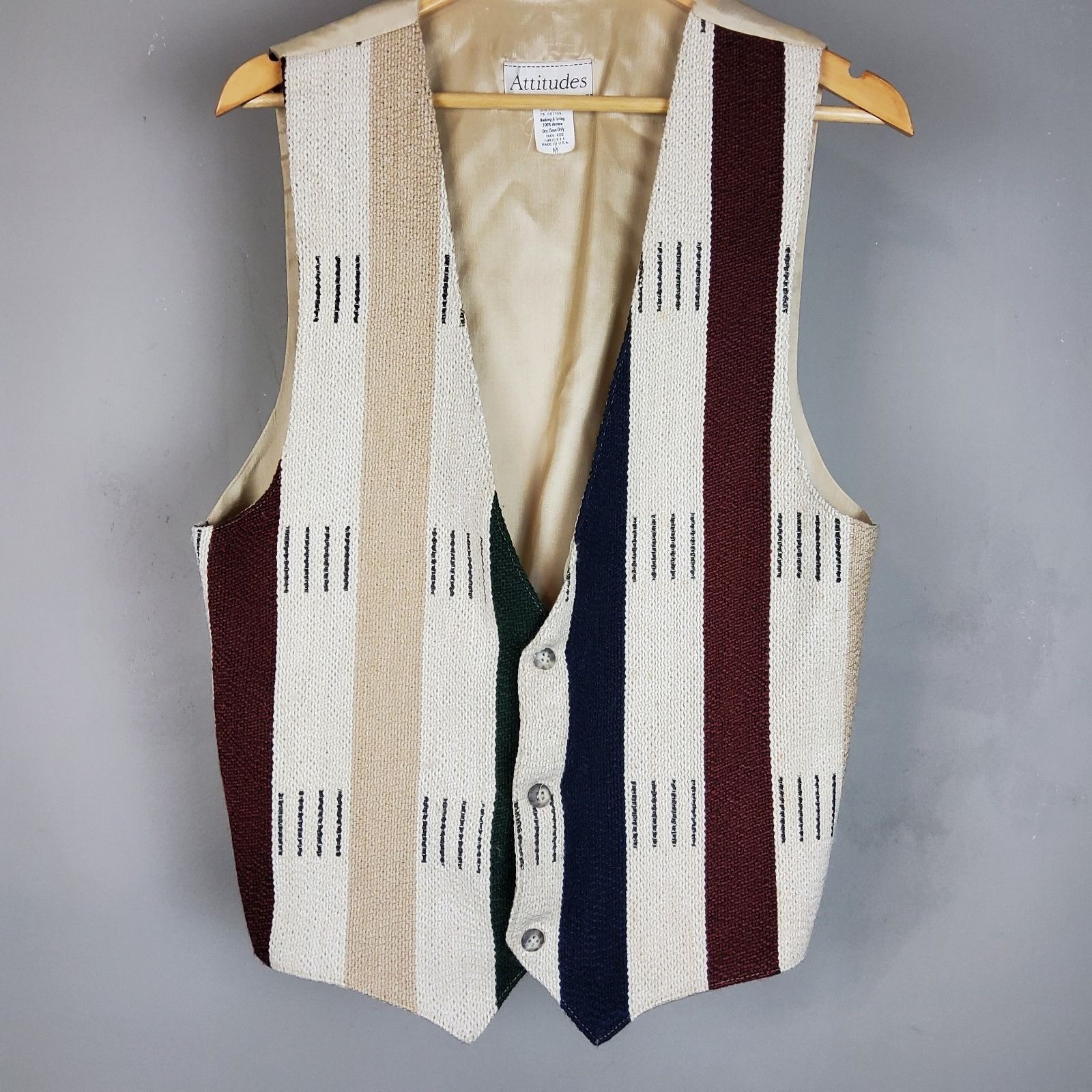 Other Vintage Attitudes Vertical Stripes Vest Size Medium Size US M / EU 48-50 / 2 - 1 Thumbnail