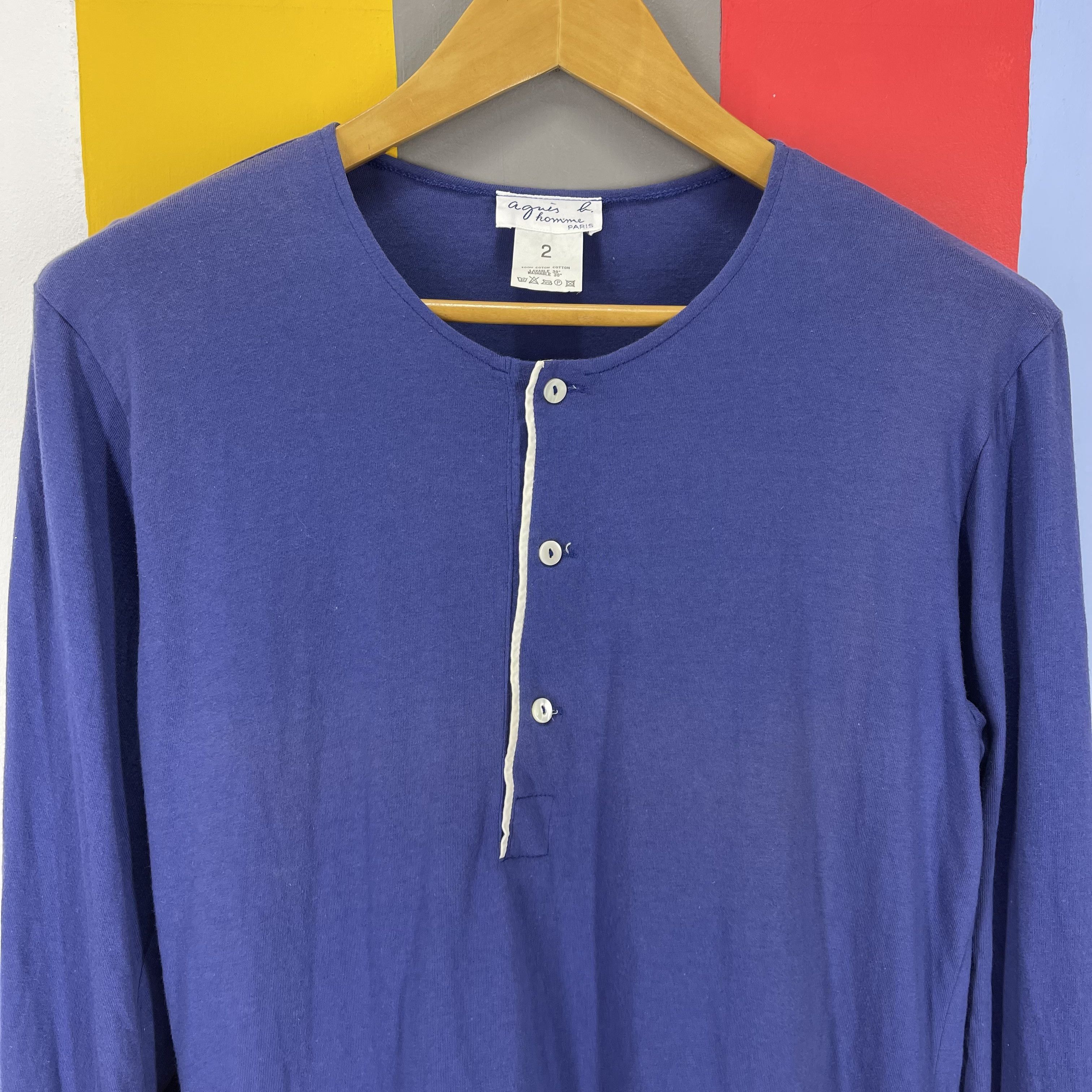 トップス 00s Agnes B Faudel Long Sleeve T Shirt striped cool t-shirt