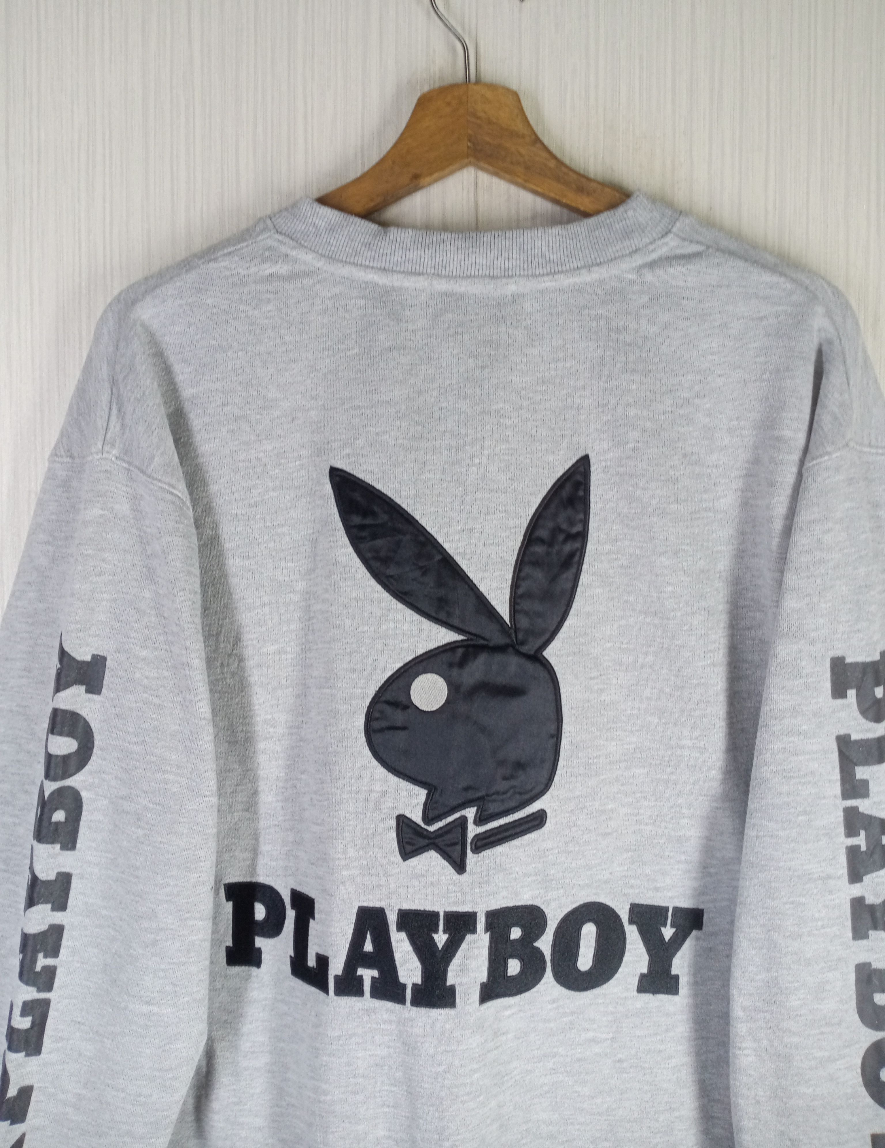 Playboy Rare Vintage Playboy Big Logo Crewneck Sweatshirt Size US XL / EU 56 / 4 - 4 Thumbnail