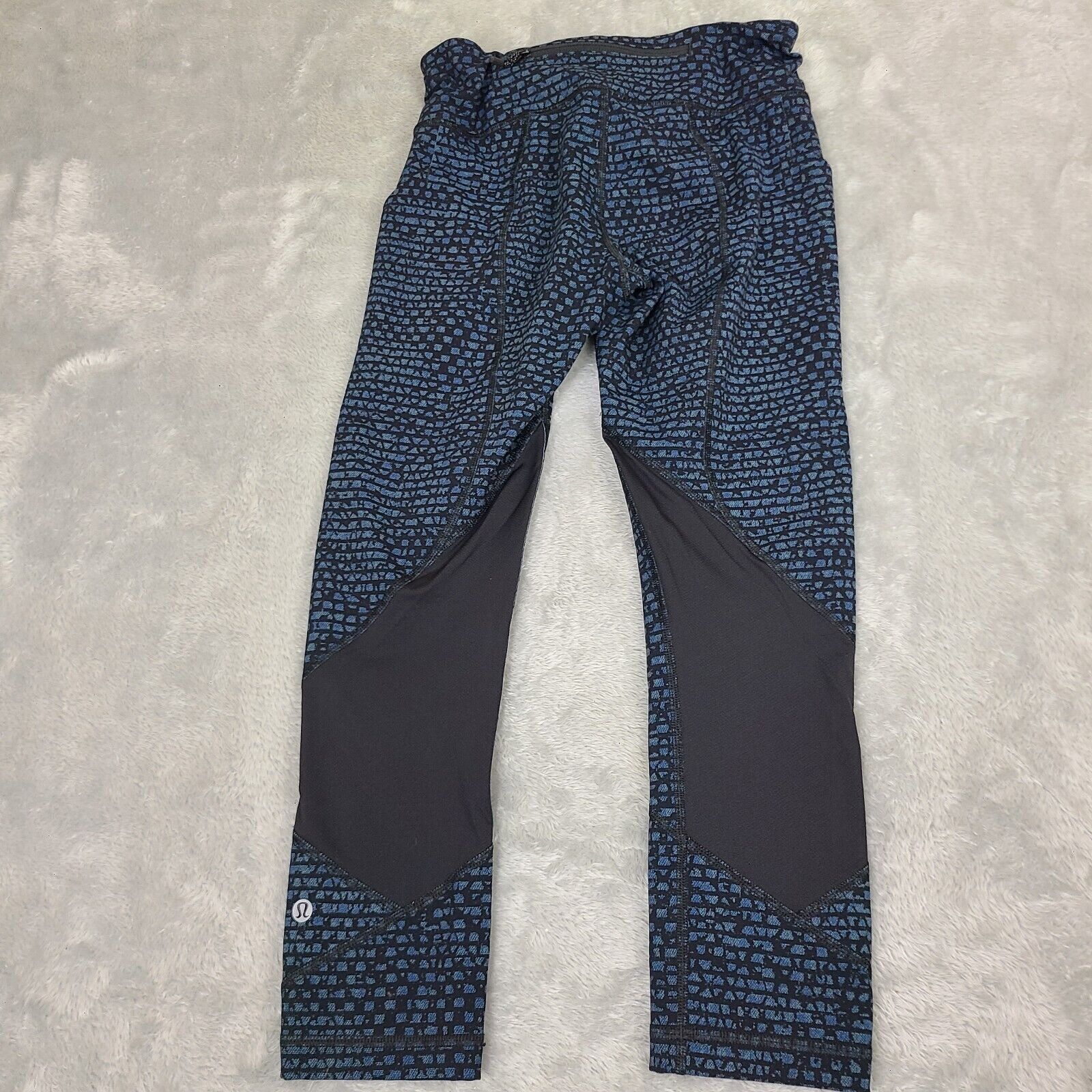 Lululemon Lululemon Pace Rival Crop Legging Shatter Weave Desert Teal Size 27" / US 4 / IT 40 - 10 Thumbnail