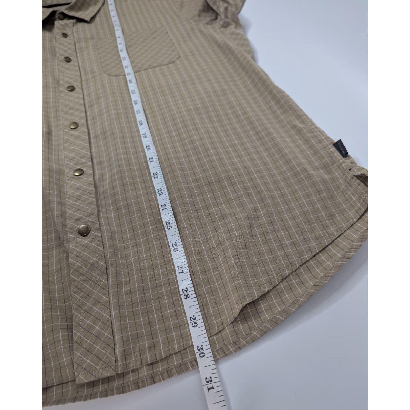 Vintage Magpul Shirt Mens Large Beige Plaid Button-Up Short Sleeve Snap Casual Outdoor Military Classic. Size US L / EU 52-54 / 3 - 3 Thumbnail