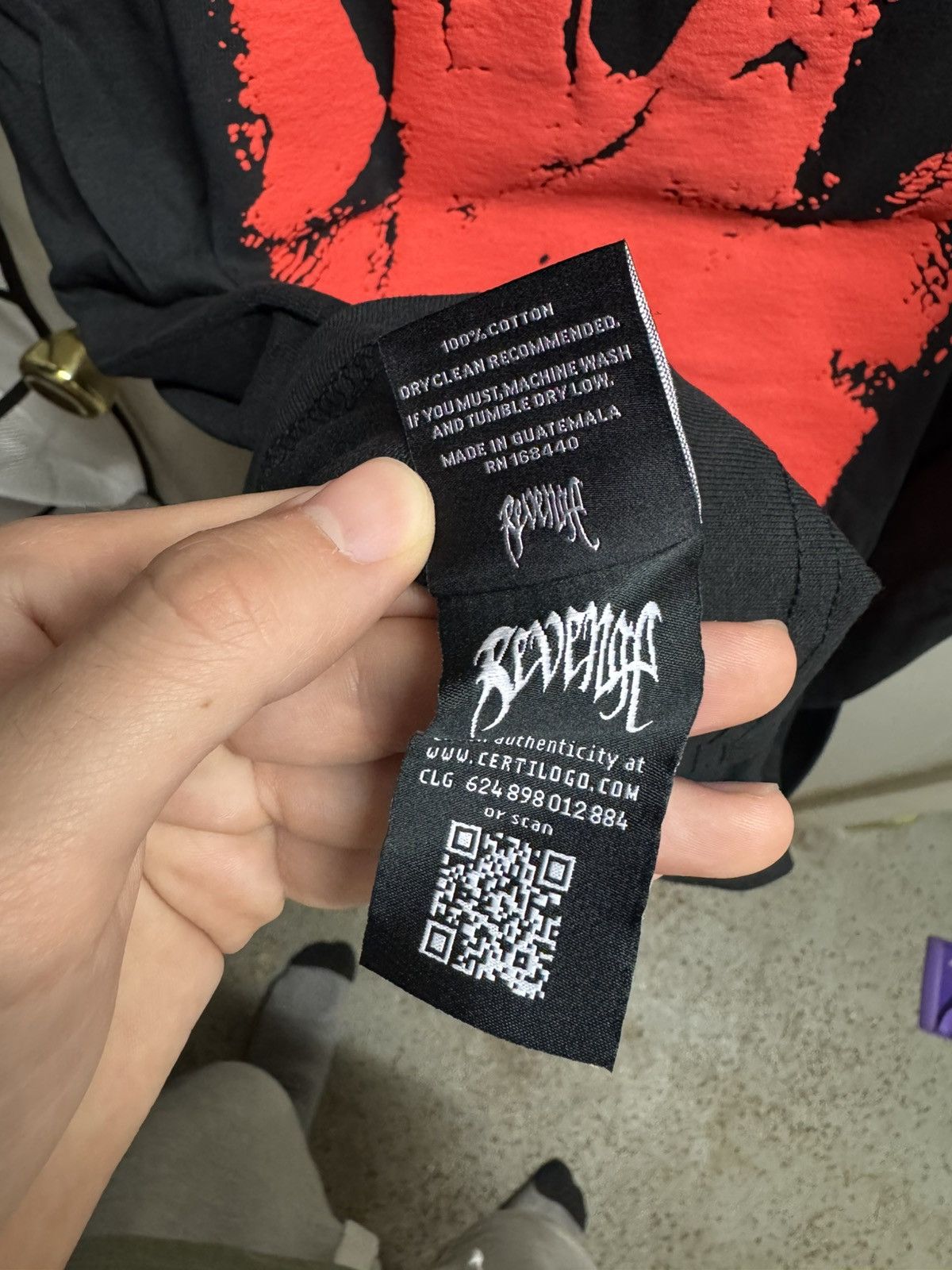 Revenge Revenge XXXTENTACION Kill Tee Black/Red Bred Size Medium Size US M / EU 48-50 / 2 - 8 Thumbnail