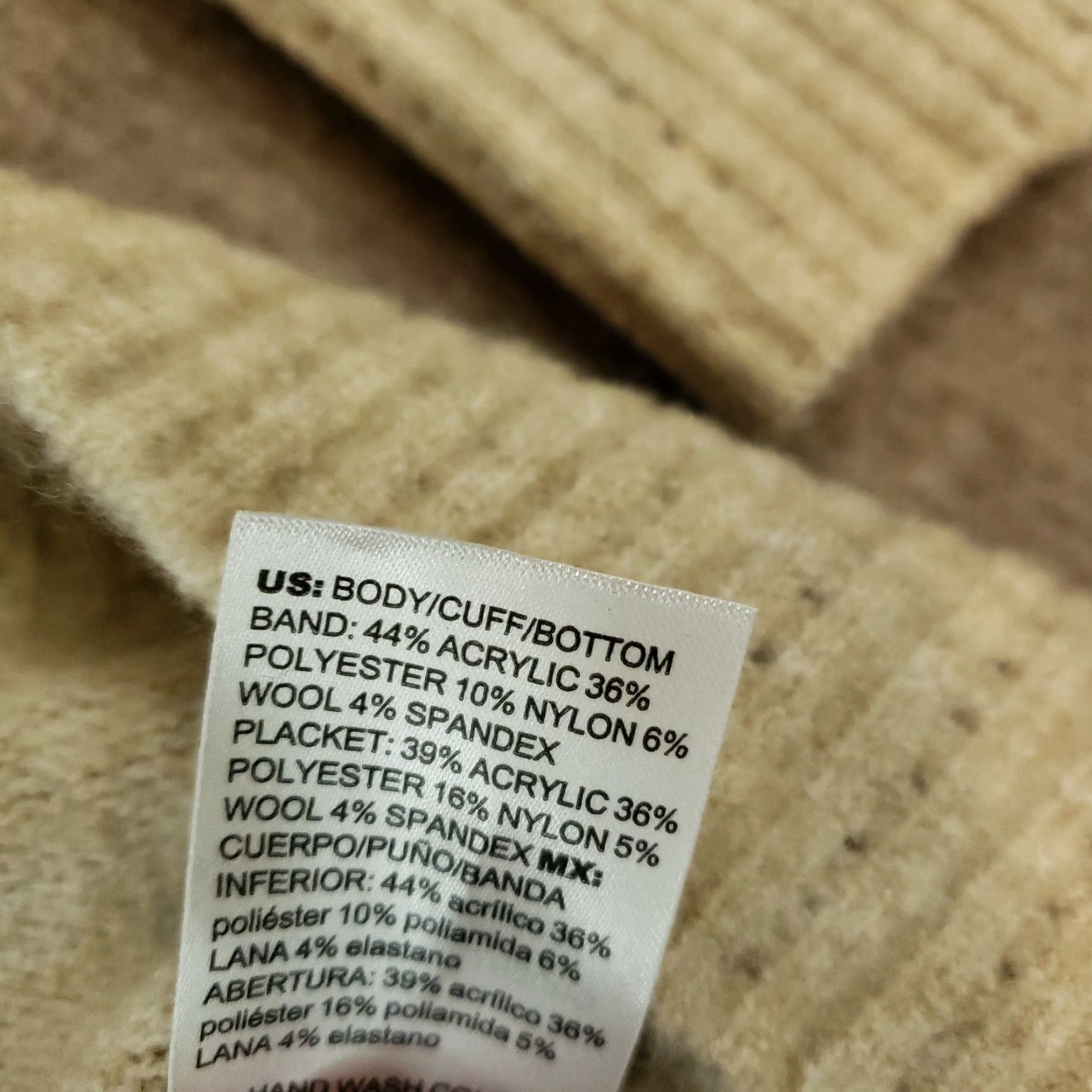 White House Black Market White House Black Market Sweater Womens Large Beige Cardigan Casual Size L / US 10 / IT 46 - 7 Thumbnail