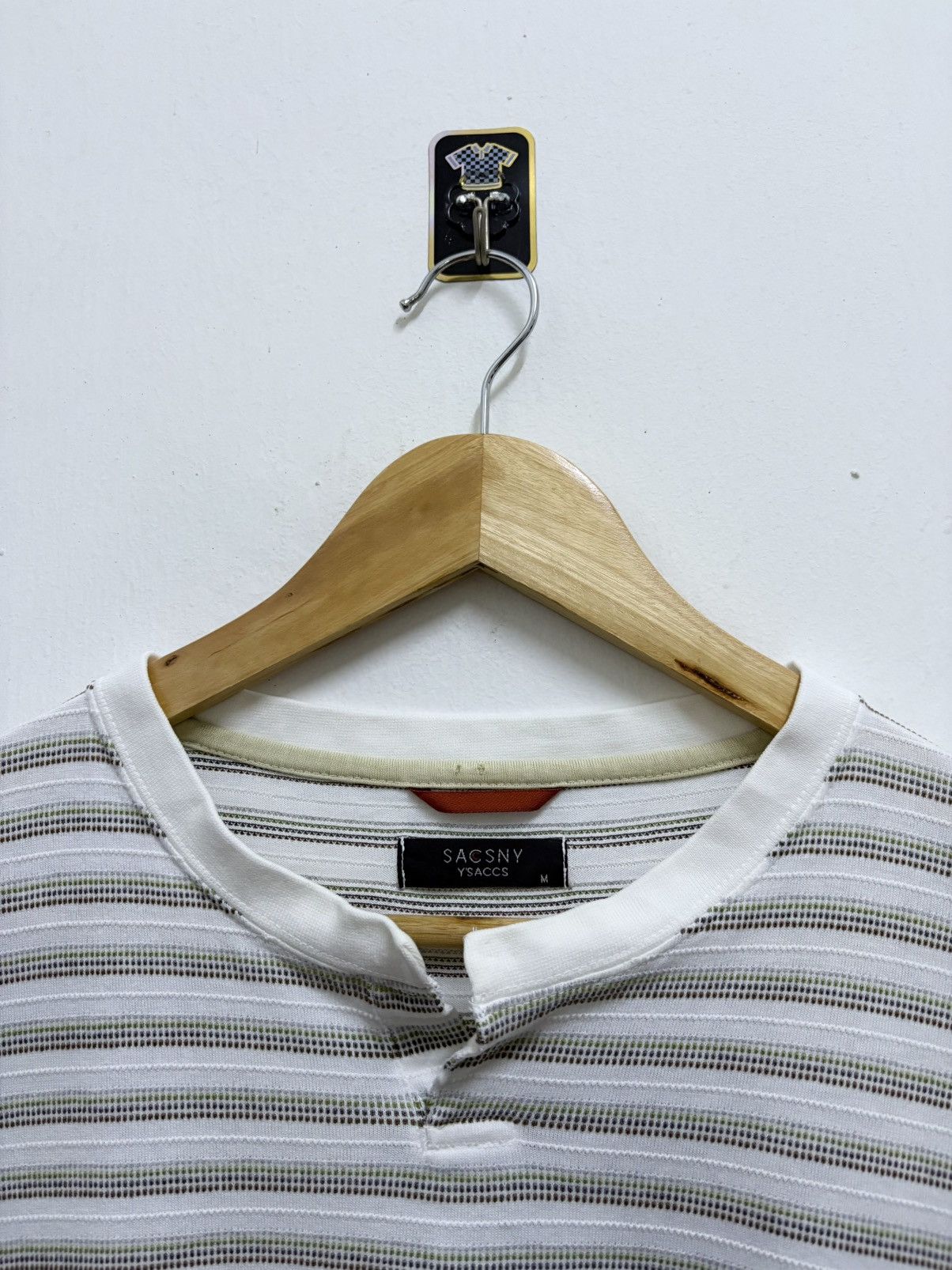Yohji Yamamoto 2000's Sacsny Y'Saccs / Yohji Yamamoto Stripe Boxy T-Shirt Size US M / EU 48-50 / 2 - 7 Thumbnail