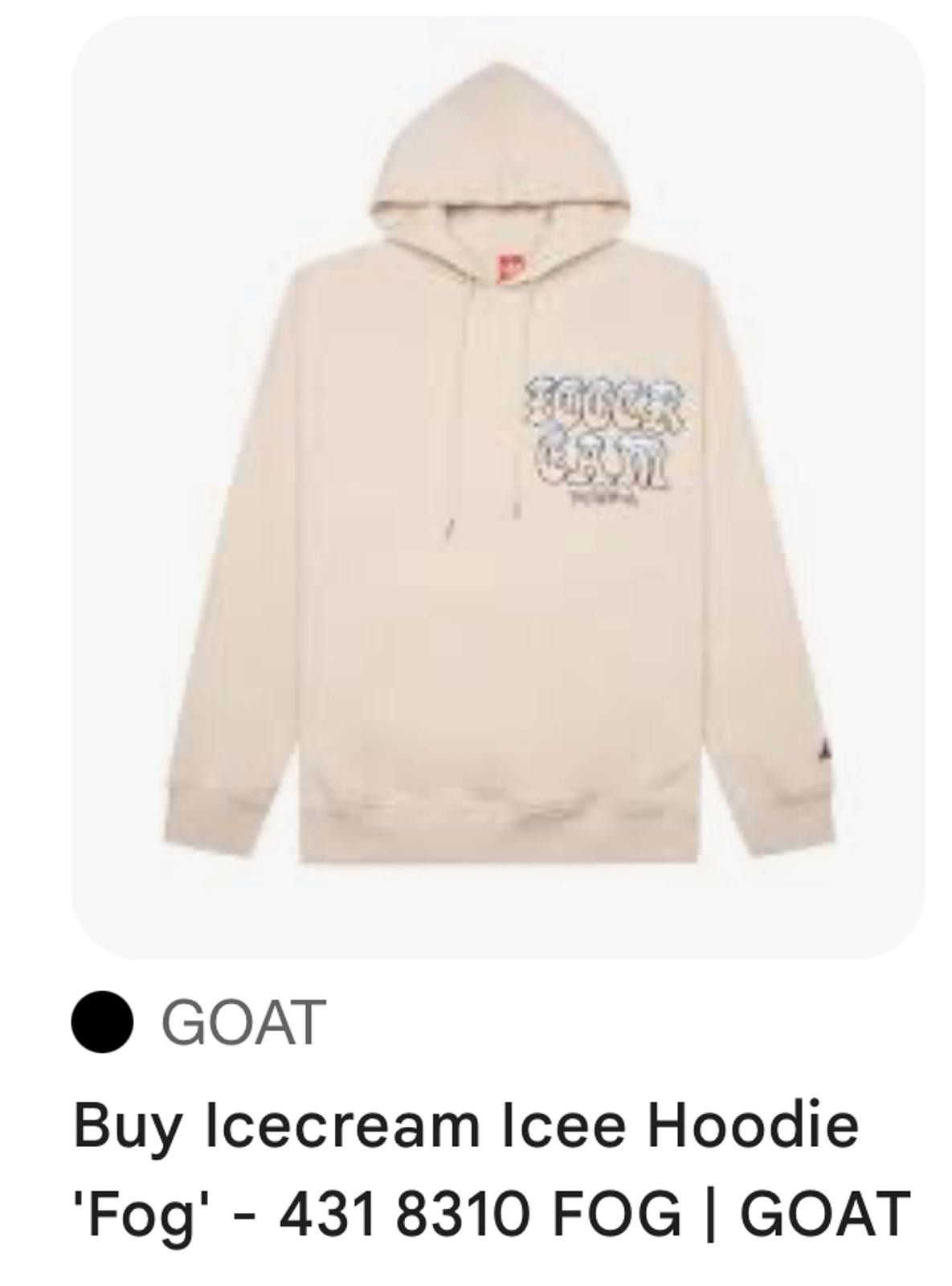 Icecream Icecream Icee Hoodie 'Fog' - Stylish Streetwear - AS Size US S / EU 44-46 / 1 - 1 Thumbnail