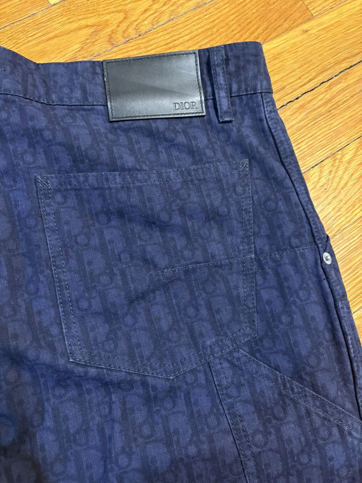 Dior Dior Oblique Denim Shorts Size US 31 - 7 Thumbnail