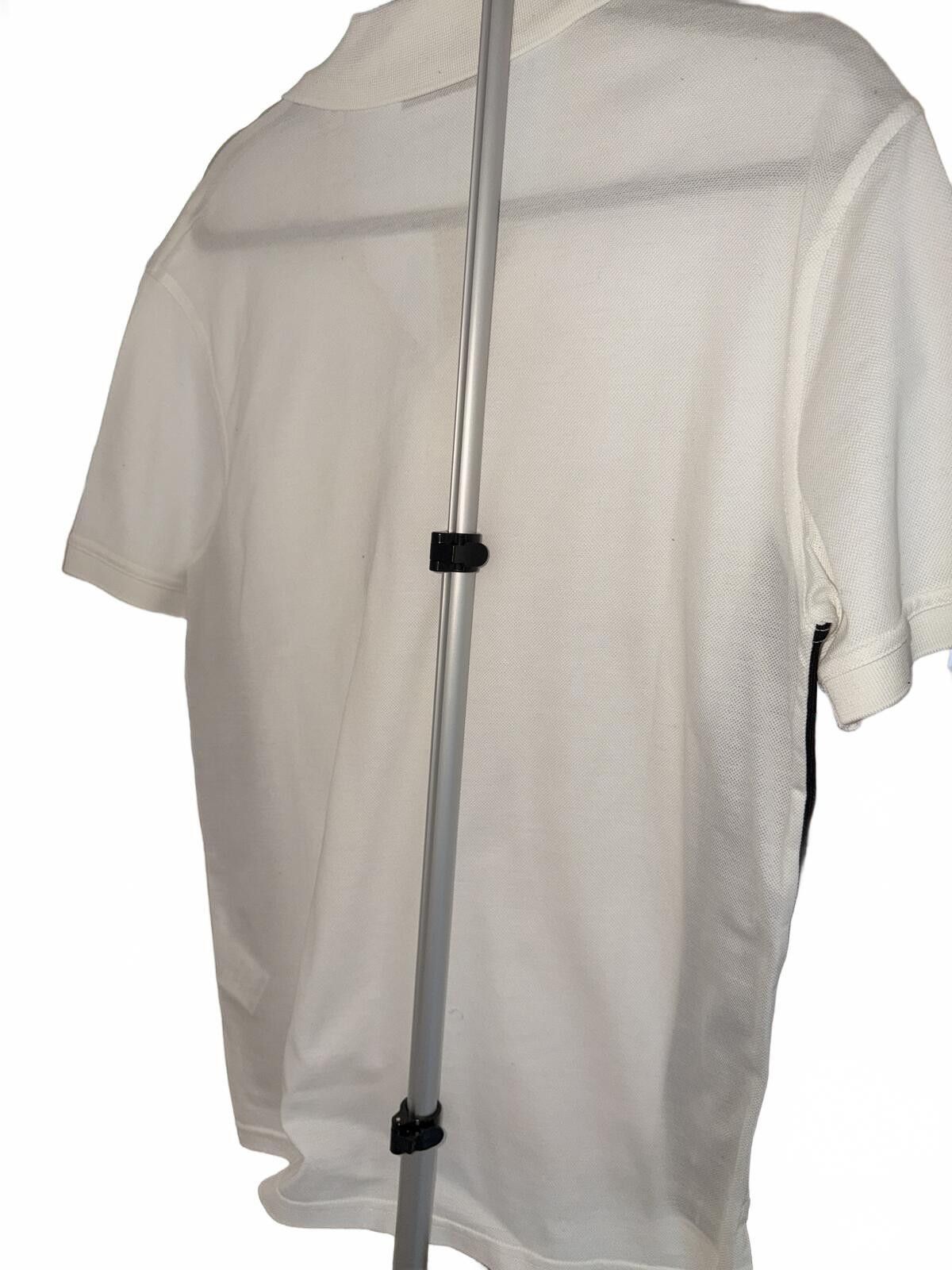 Givenchy Givenchy White Polo Shirt with Black Side Stripe - Medium Size US M / EU 48-50 / 2 - 4 Thumbnail