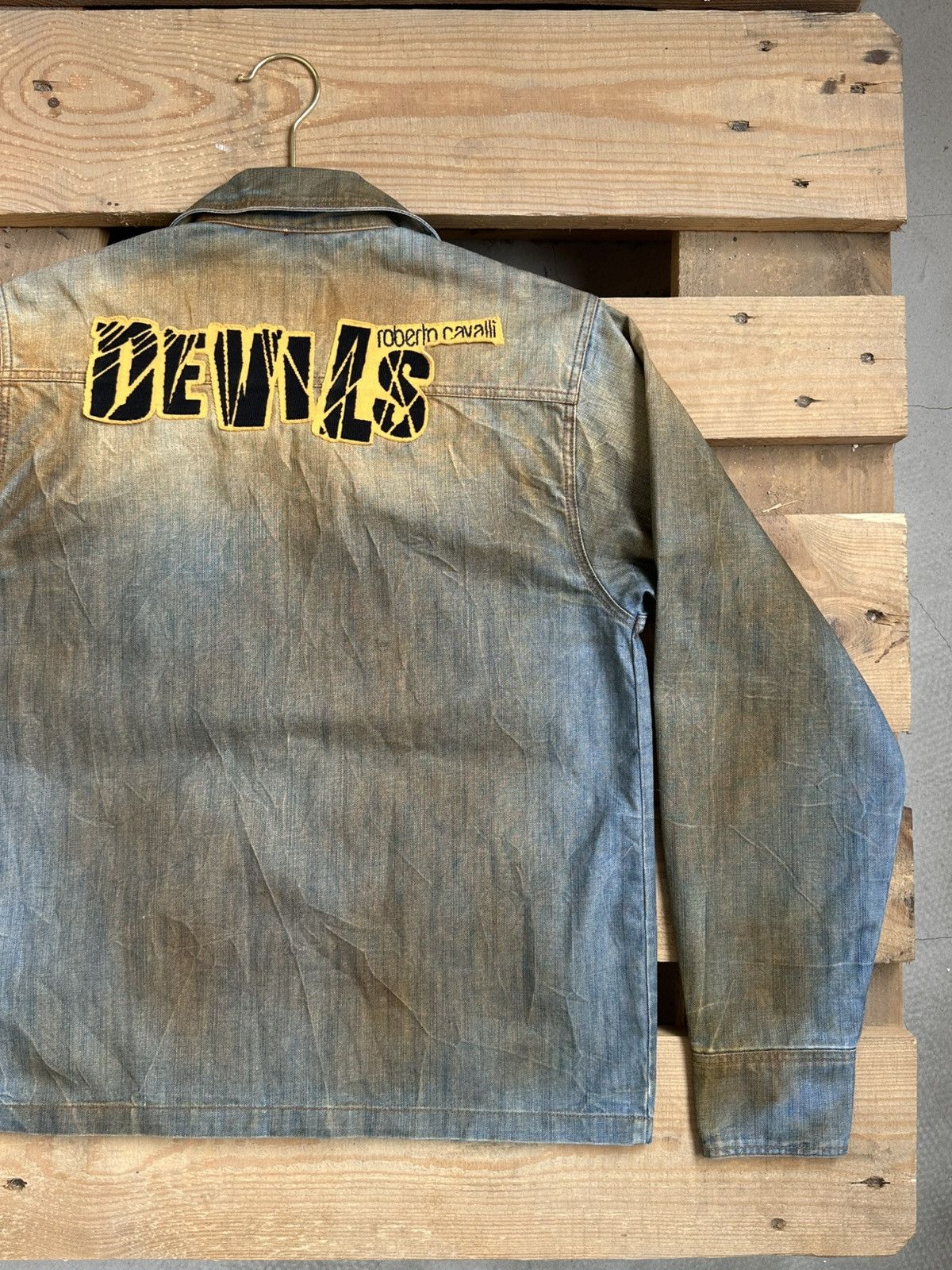 Roberto Cavalli Vintage Roberto Cavalli Devils Denim Jacket Size S / US 4 / IT 40 - 8 Thumbnail