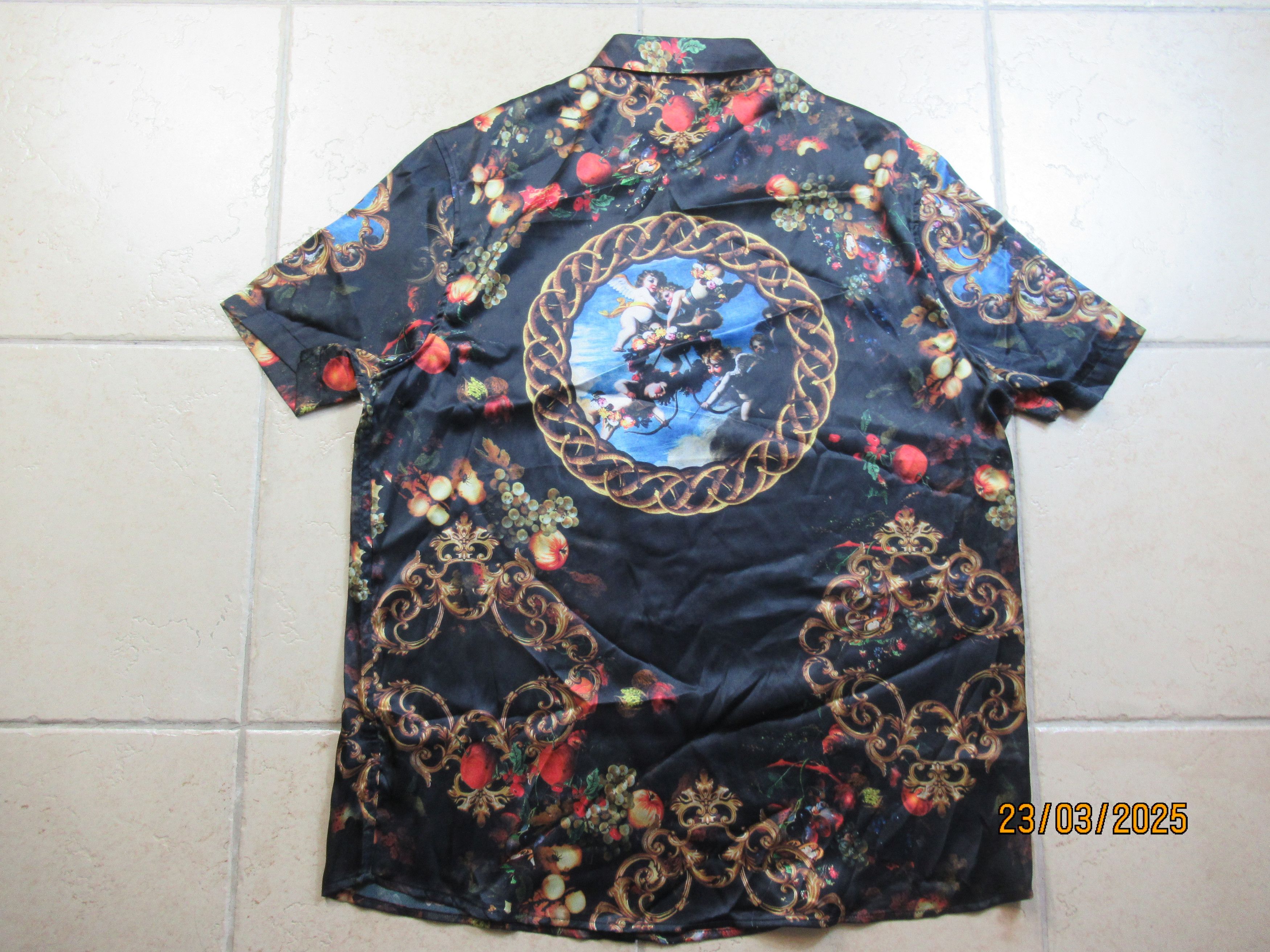 Asos black ASOS shirt with a colorful pattern Size US XXL / EU 58 / 5 - 6 Thumbnail