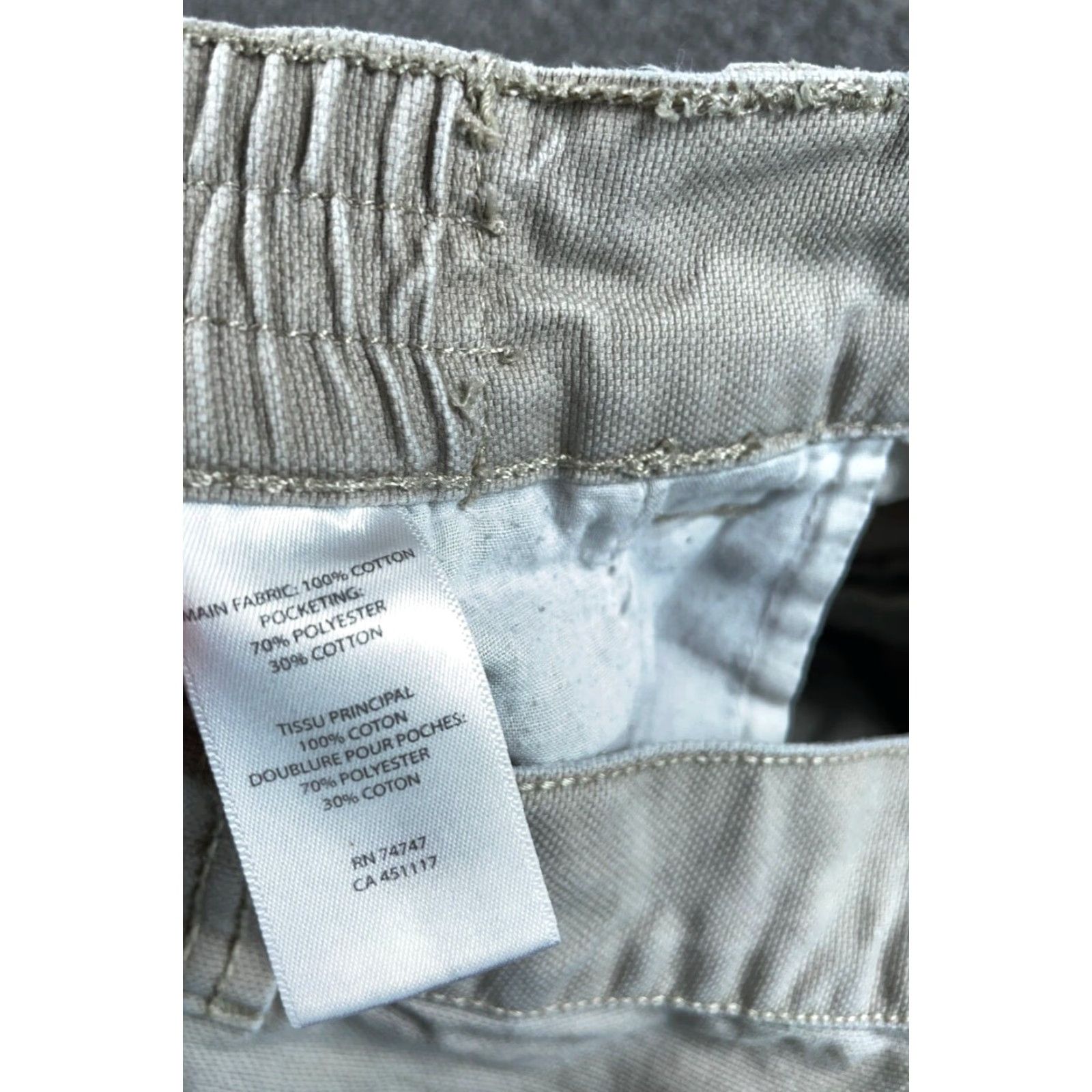Doublet VINTAGE PANTS Baggy Loose Fit Canvas Double Knee Cargo 36 x 29 Beige Cargo Pocket Elastic Waist Zip Fly Regular Straight Mens Size US 36 / EU 52 - 4 Thumbnail