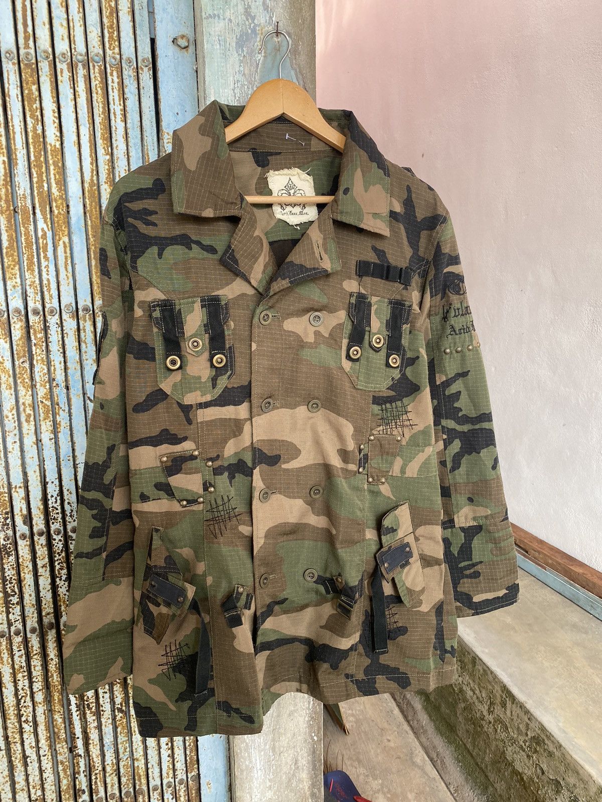 Japanese Brand Vintage Tactical Acid Jazz Men Camo Jacket Size US L / EU 52-54 / 3 - 1 Thumbnail