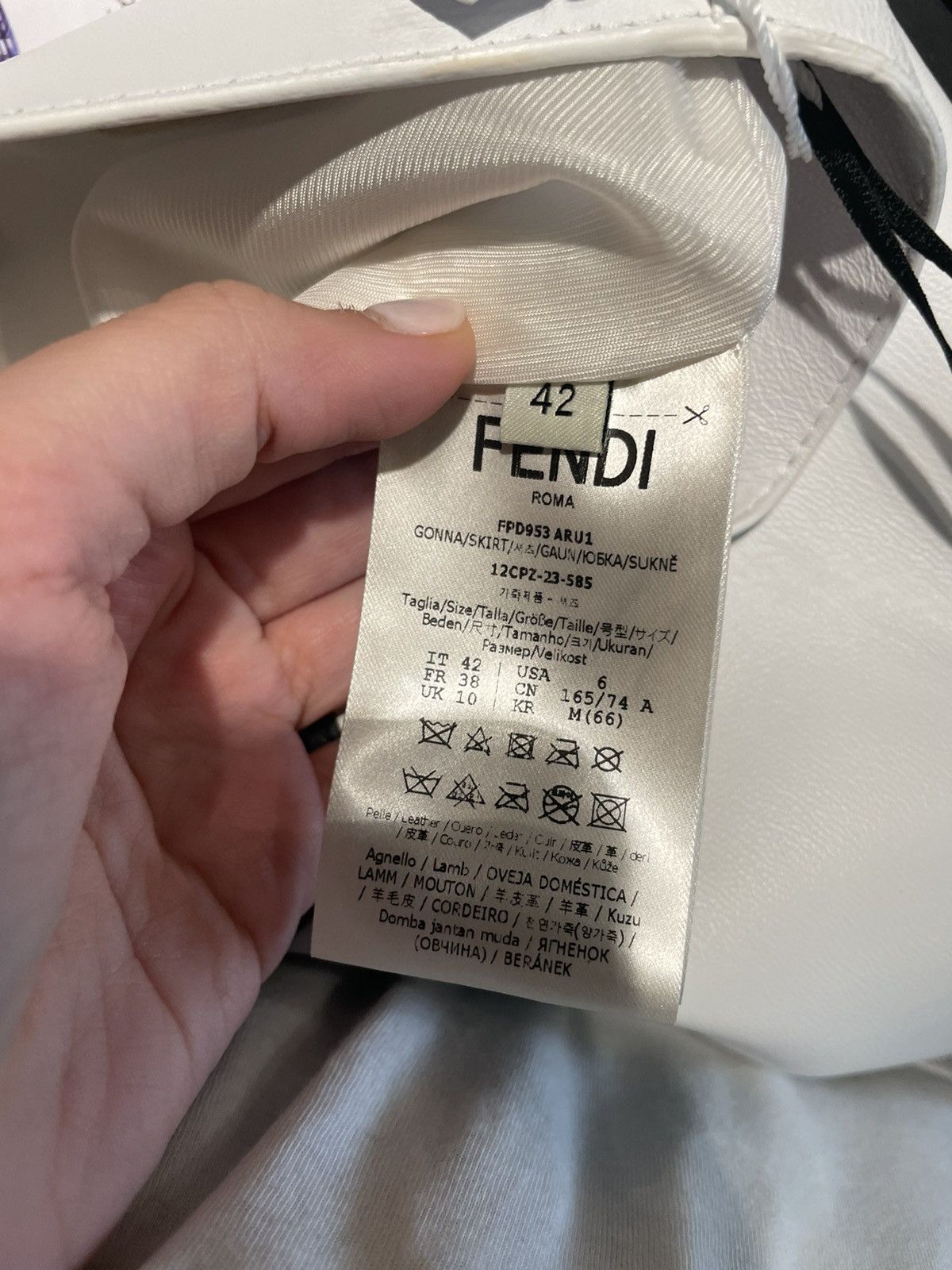 Fendi Multicolour inlaid skirt Size 28" / US 6 / IT 42 - 6 Thumbnail
